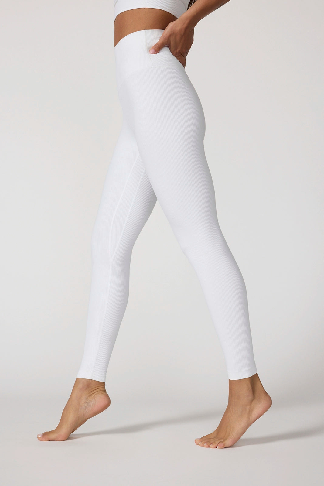 Ribbed Legging - Brilliant White
