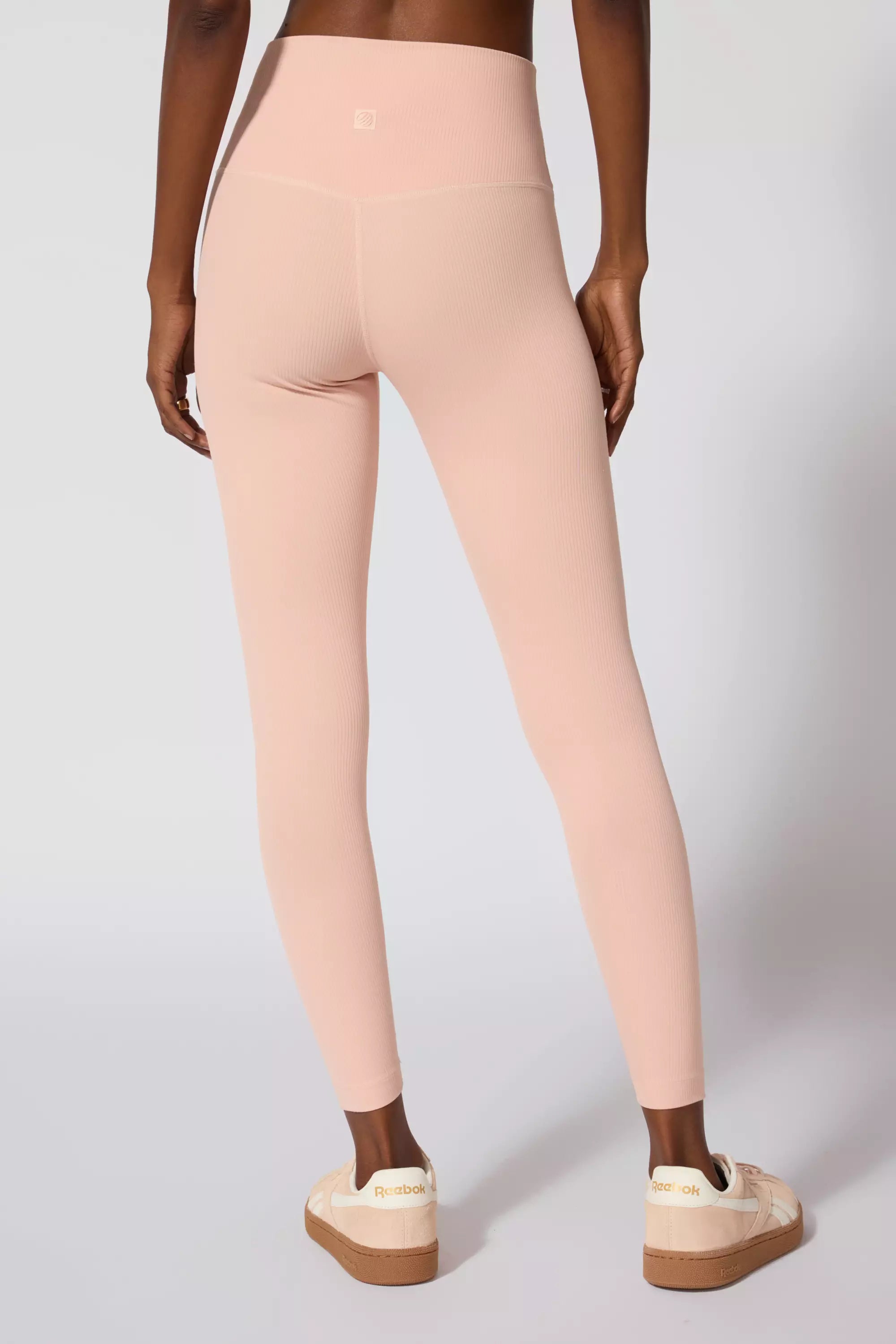 Breau de soutien-gorge côtelé et de legging dans Rose Cloud