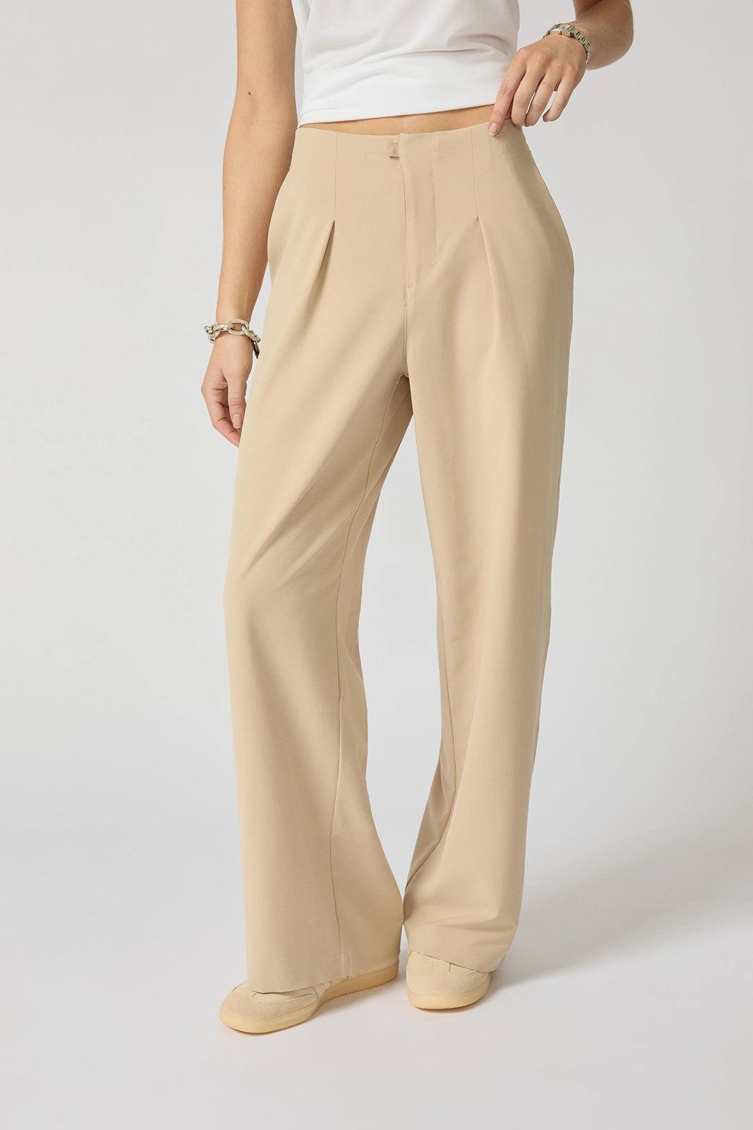 Ripstop Wide Leg Pant - Irish Cream