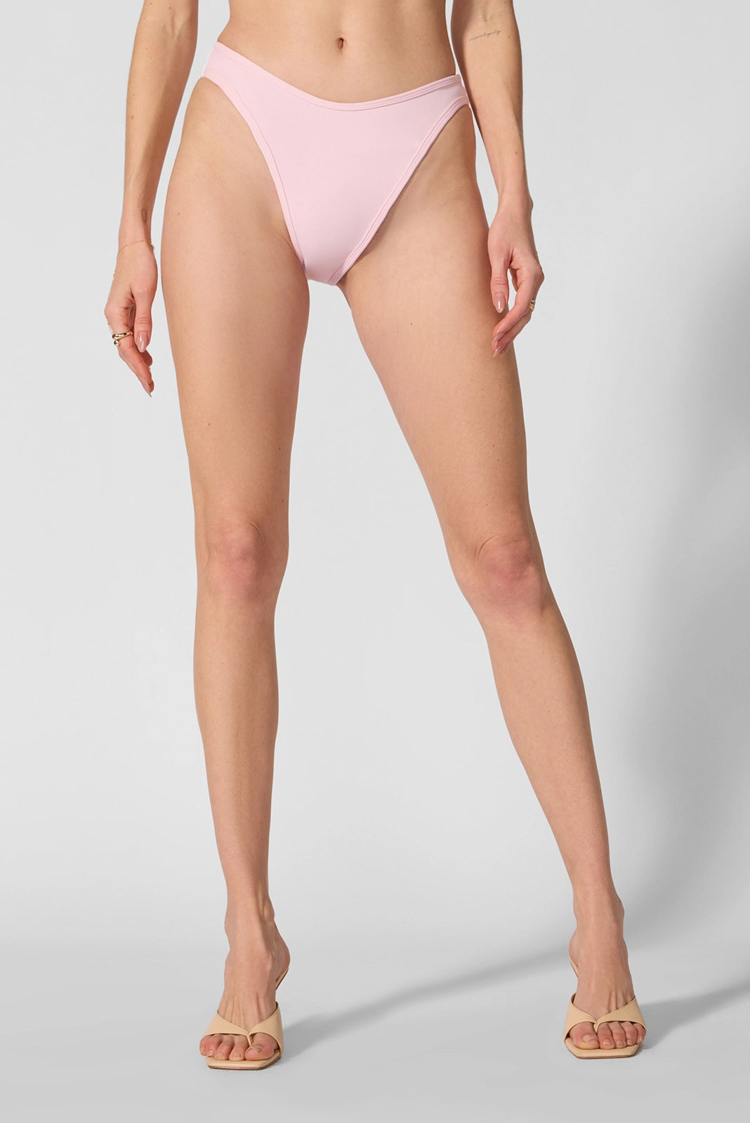 High Leg Bikini - Baby Pink