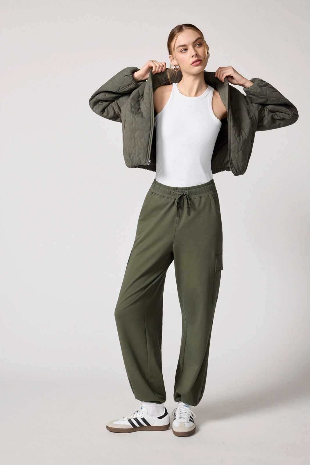 Luxe Terry Cargo Jogger - Kambaba