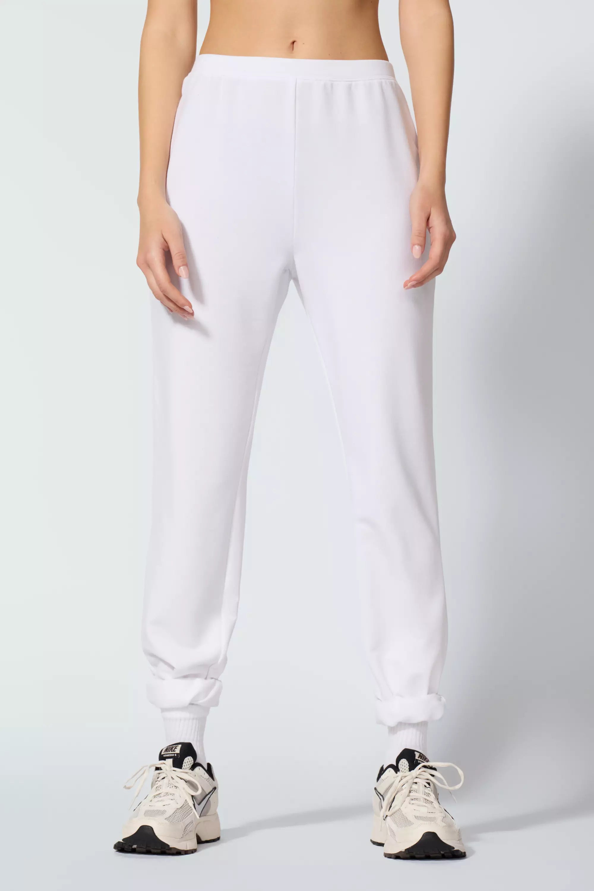 Cozy Fleece Slim Jogger - Brilliant White