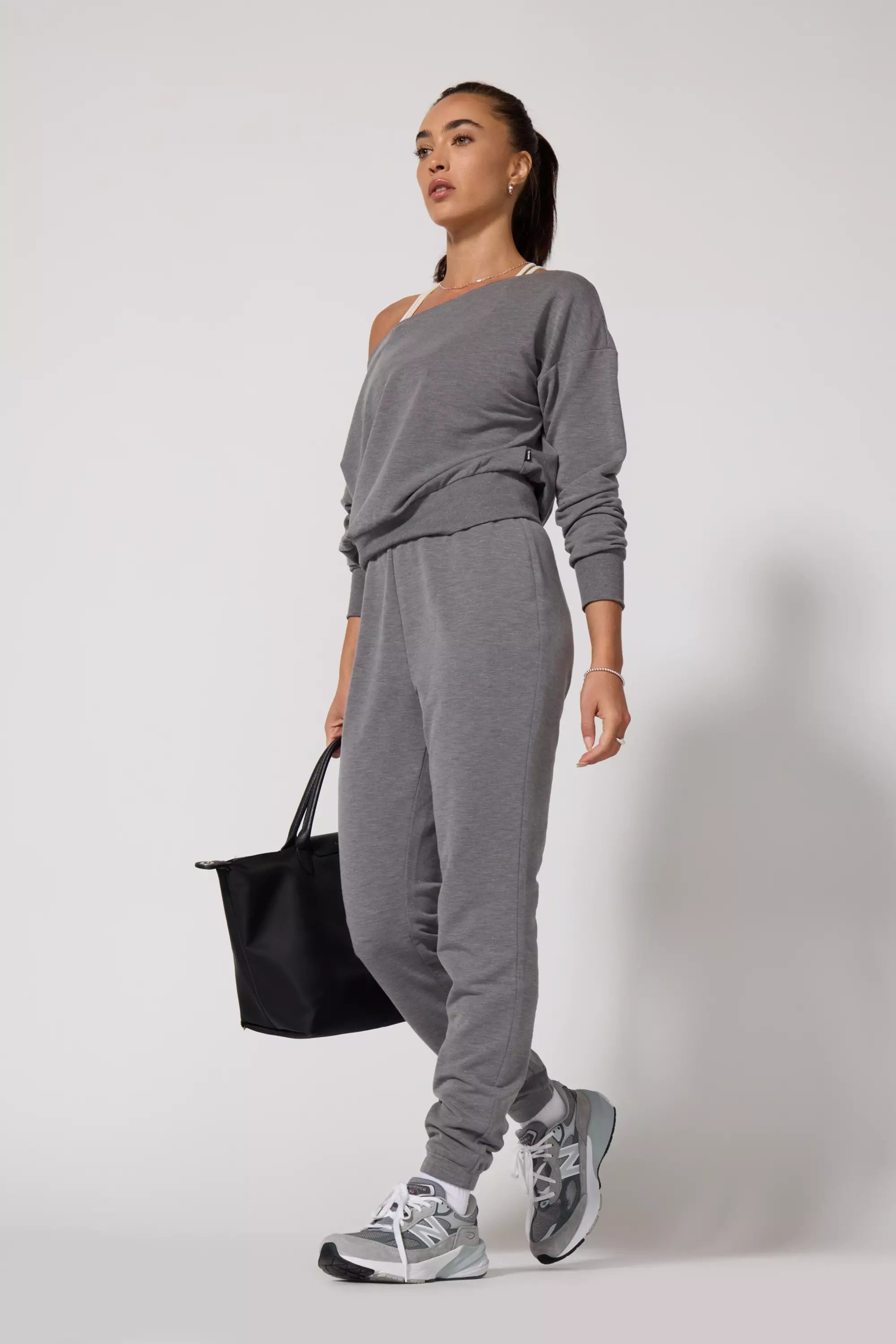 Cozy Fleece Slim Jogger - Htr Steel Grey