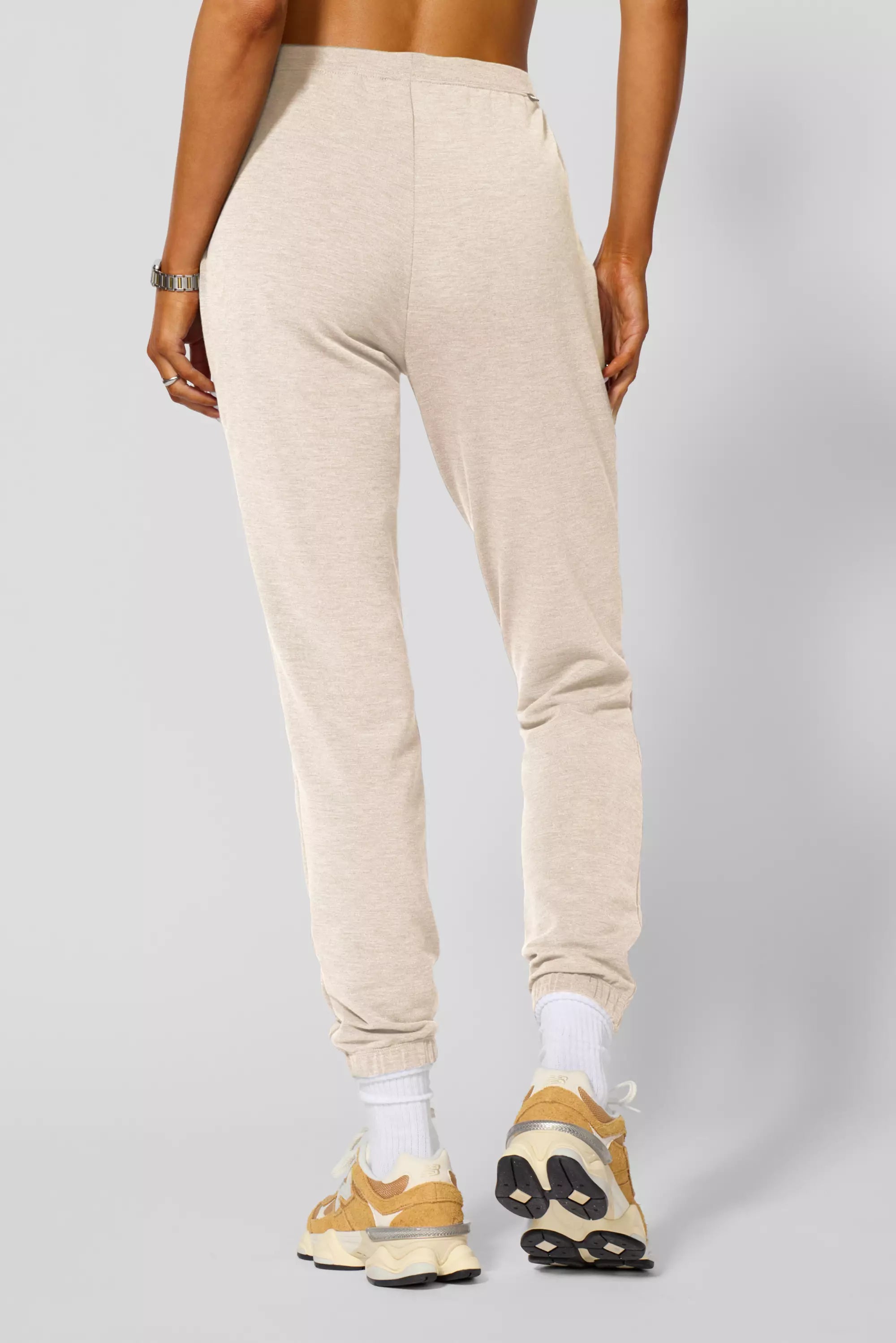 Cozy Fleece Slim Jogger - Htr French Vanilla