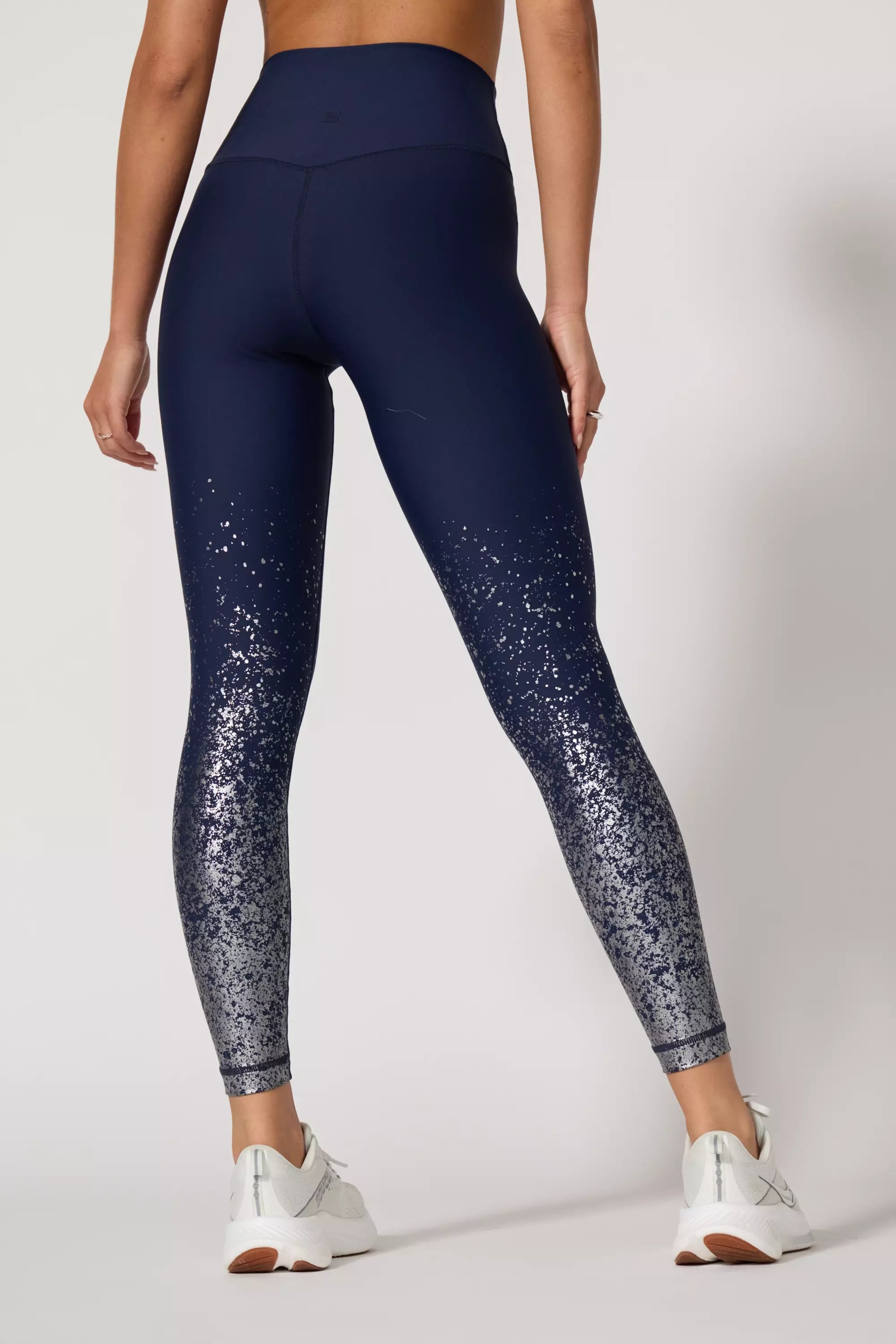 Foil-Print Legging - Deep Navy