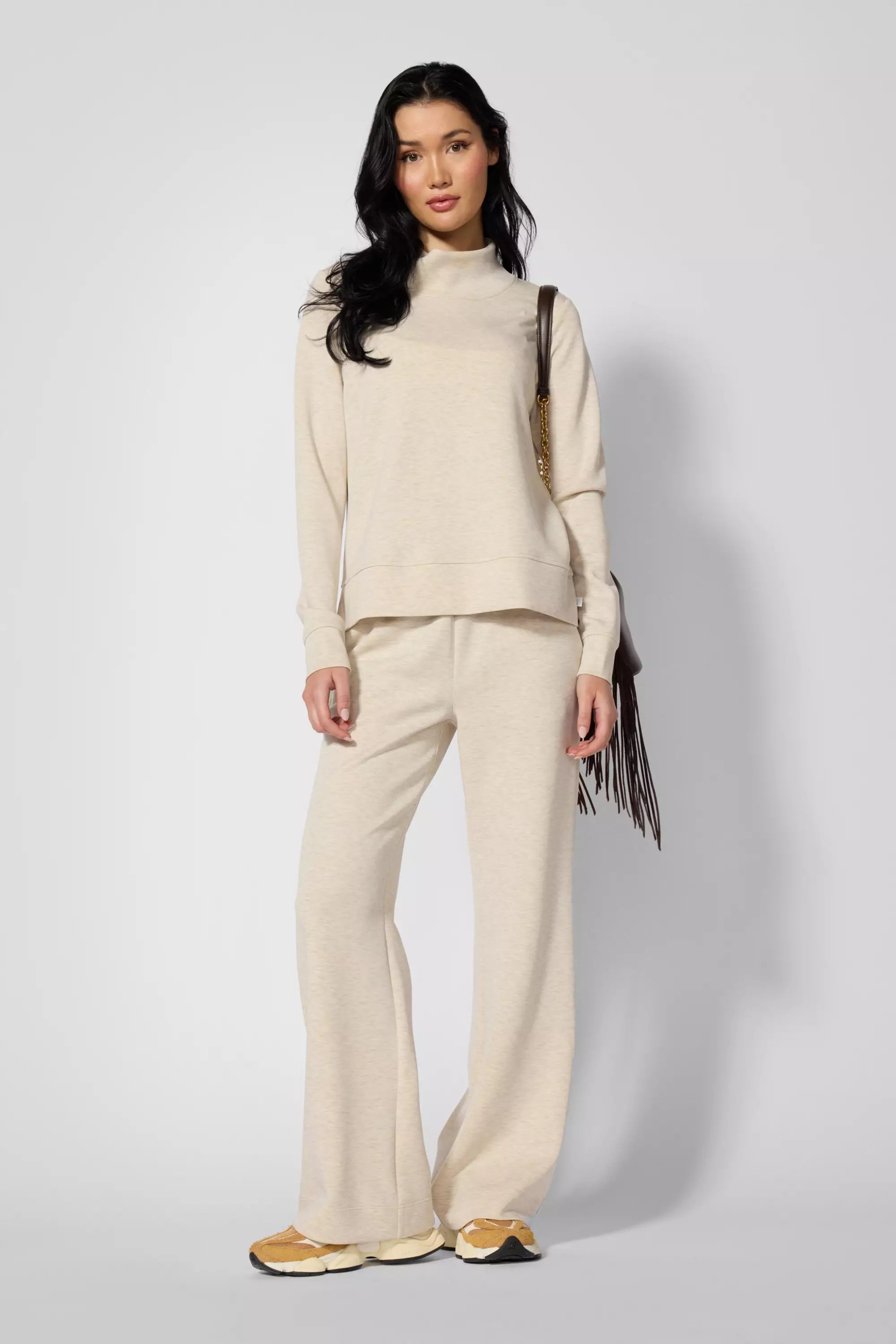 Dreamweave Relaxed Pant - Htr Brown Rice