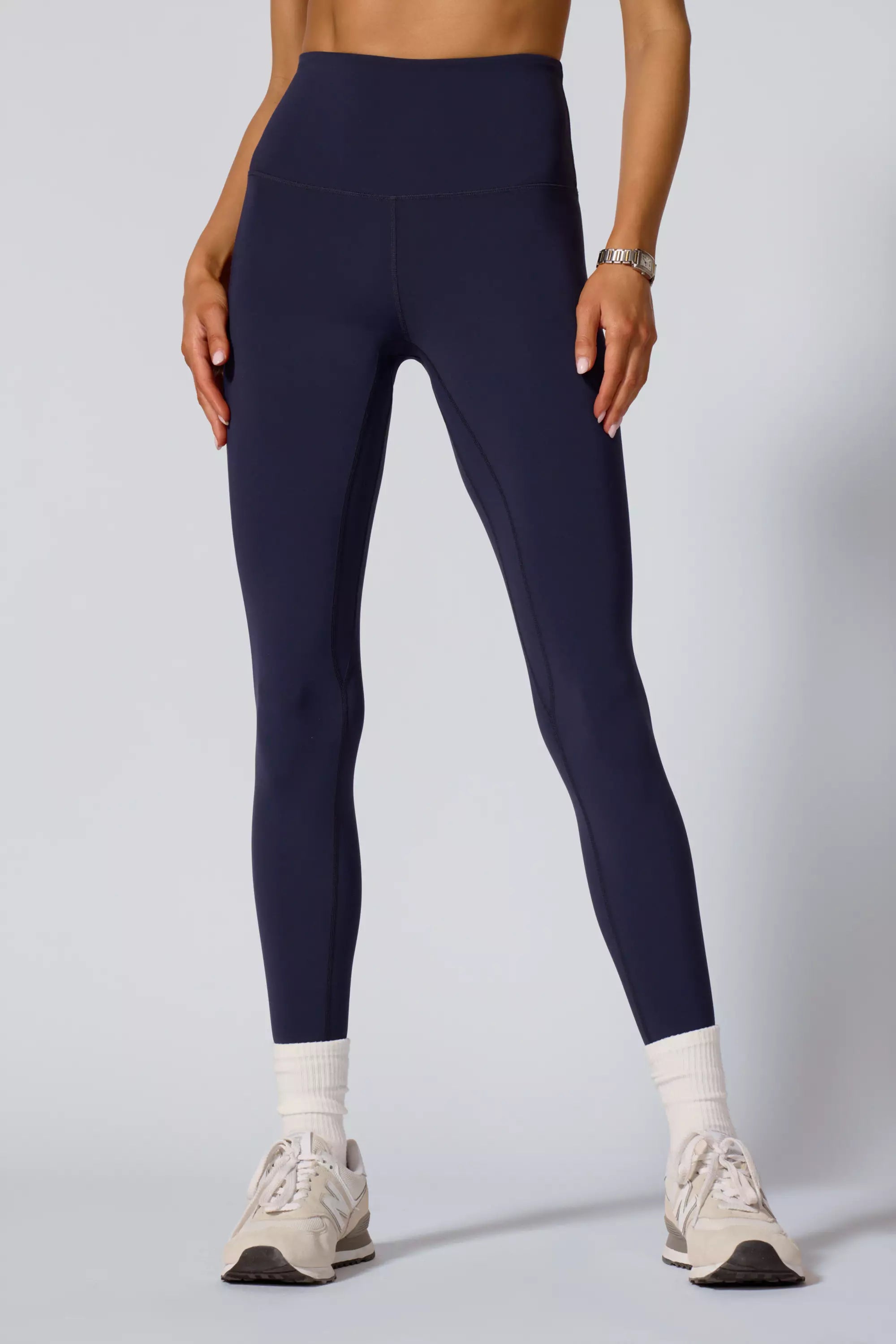 Legging de escultura - Blazer azul marino