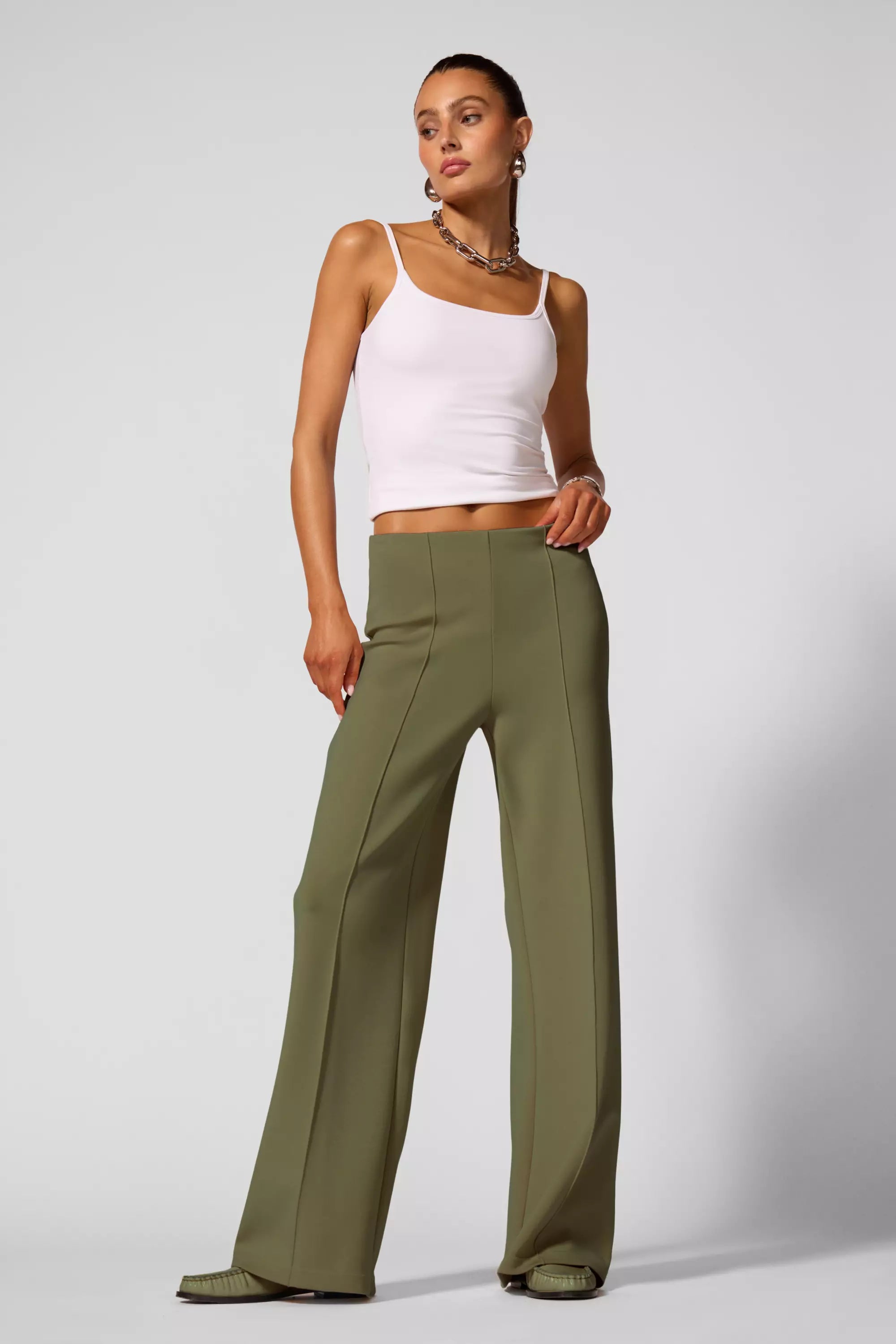 Pantalón de pierna ancha - Ivy Green