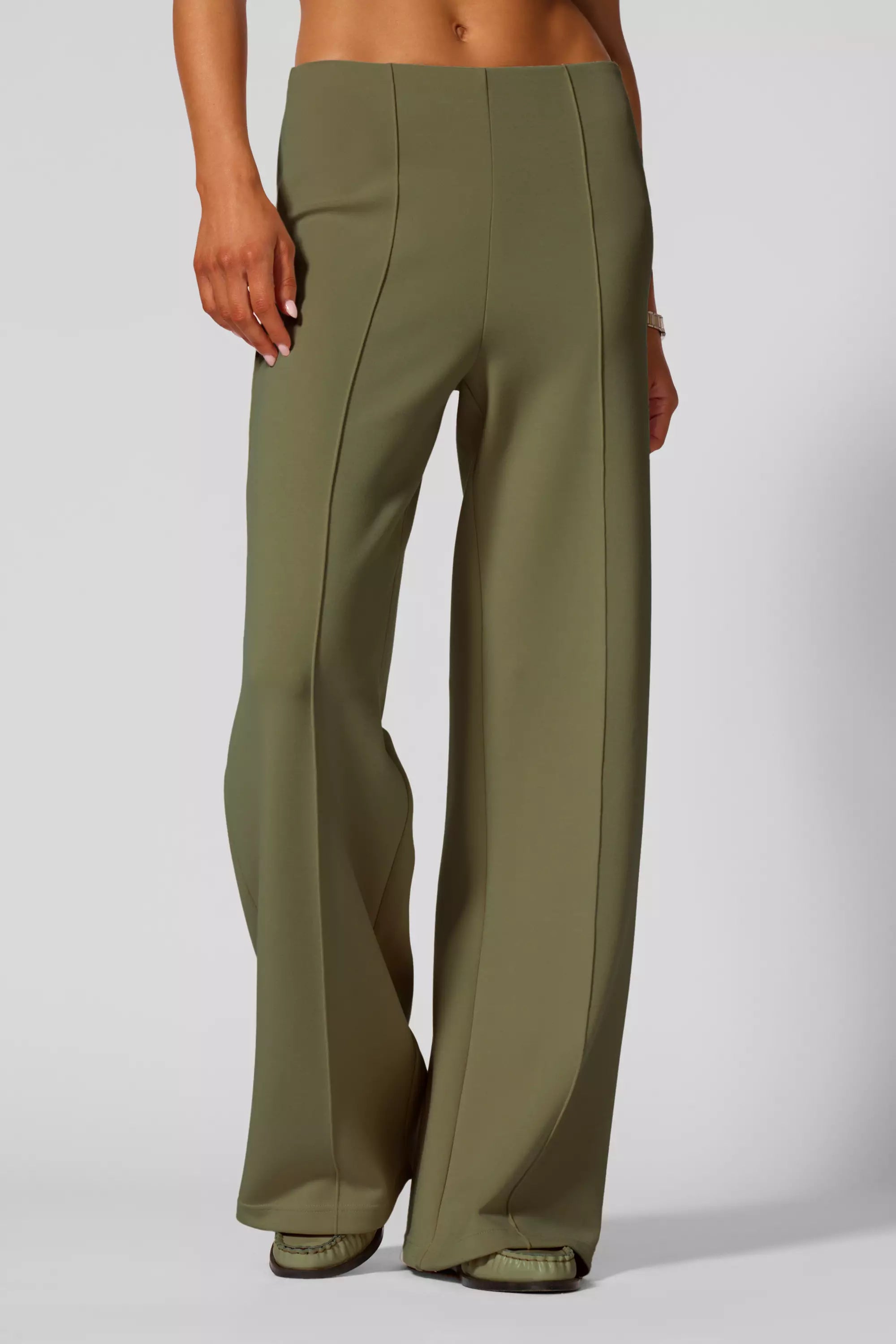 Wide Leg Pant - Ivy Green