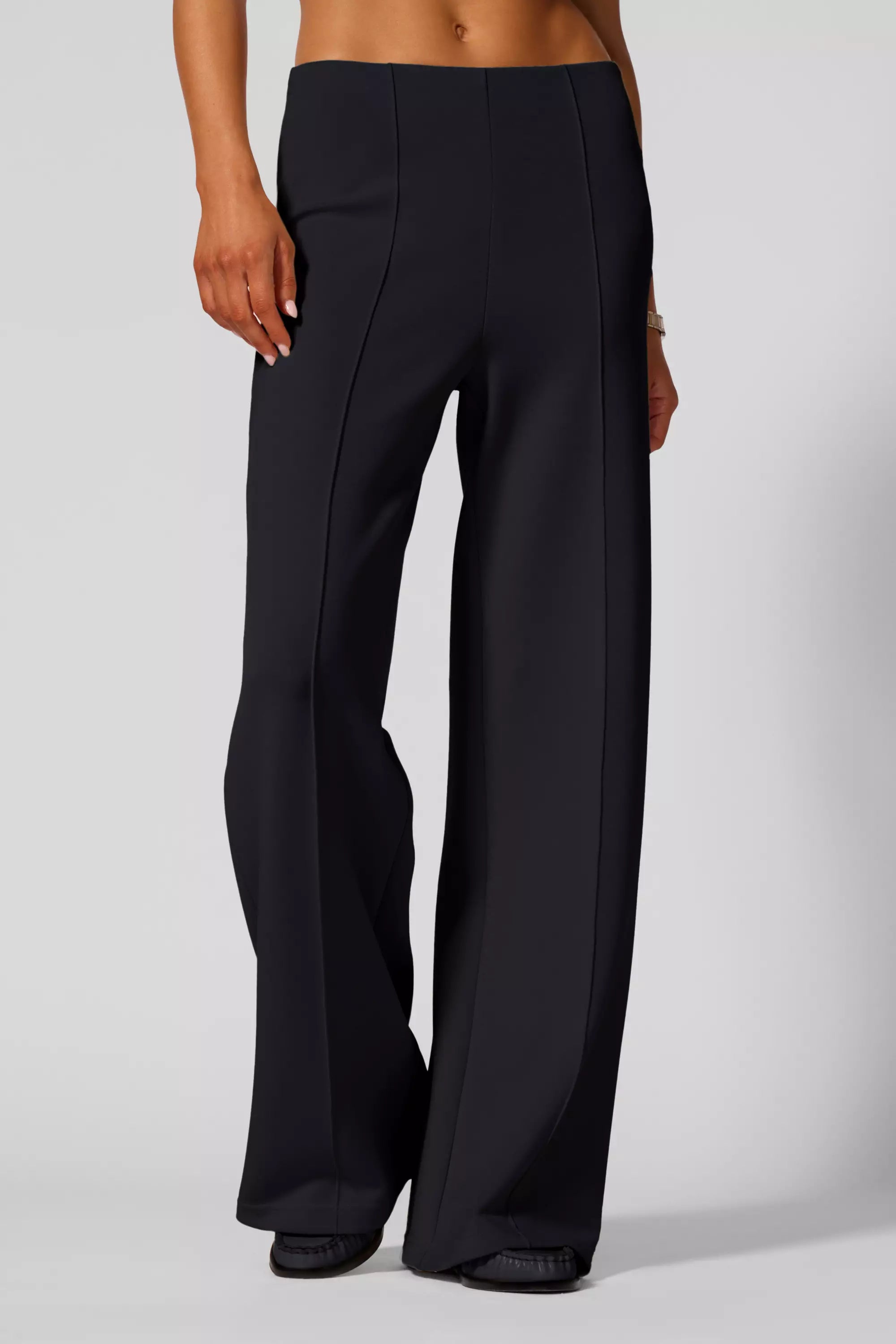 Pantalón de pierna ancha - negro