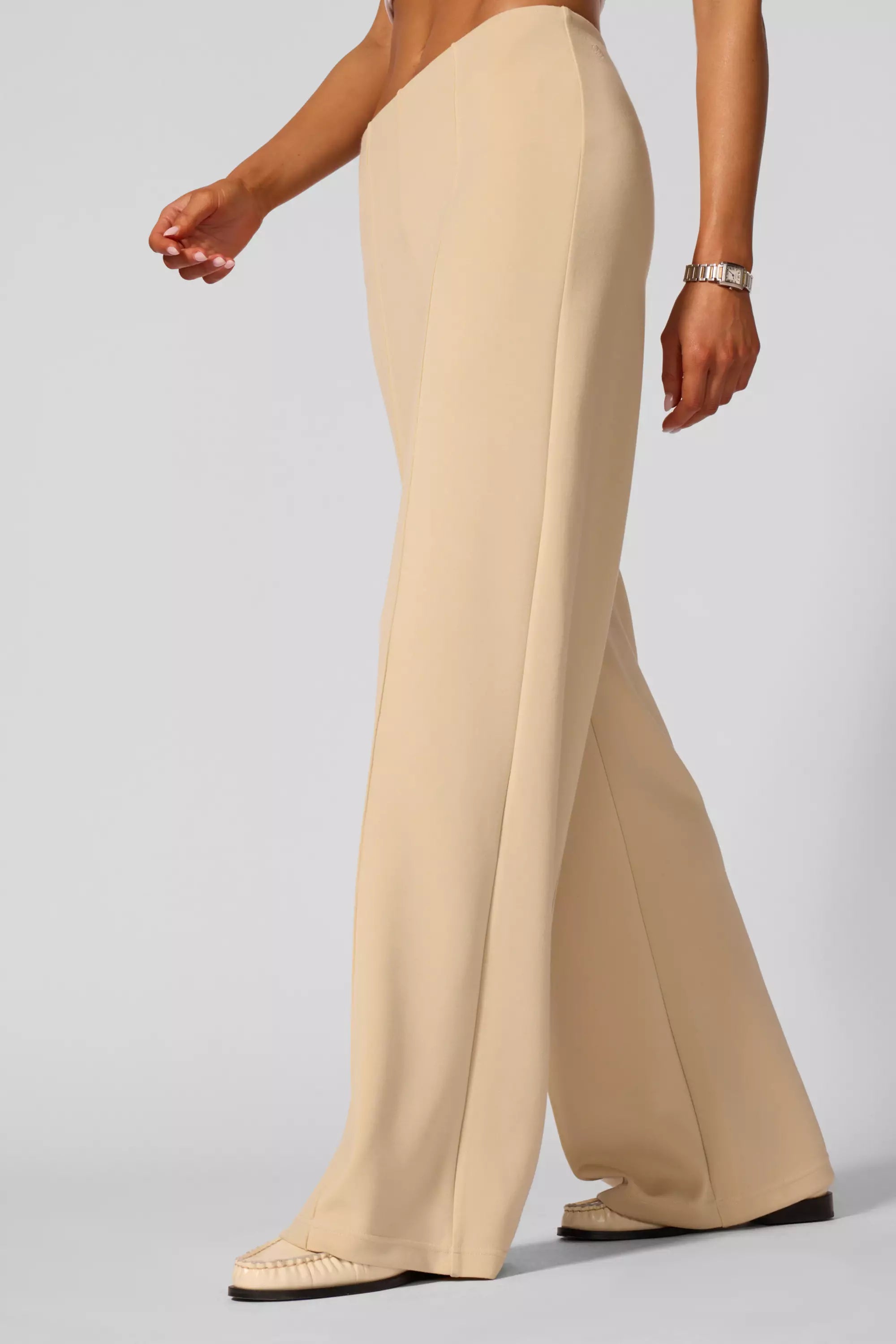 Wide Leg Pant - Brown Rice