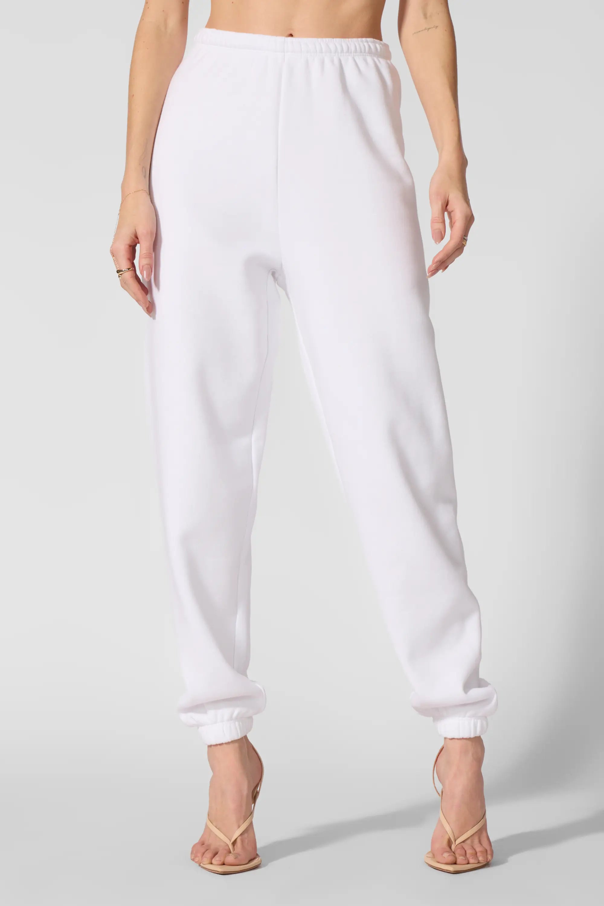 Luxefleece Boyfriend Sweatpant - Brilliant White