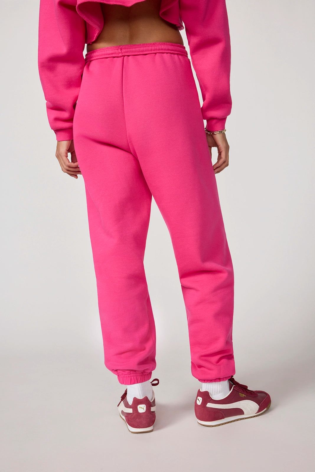 Luxefleece Boyfriend Sweatpant - Fuchsia Purple