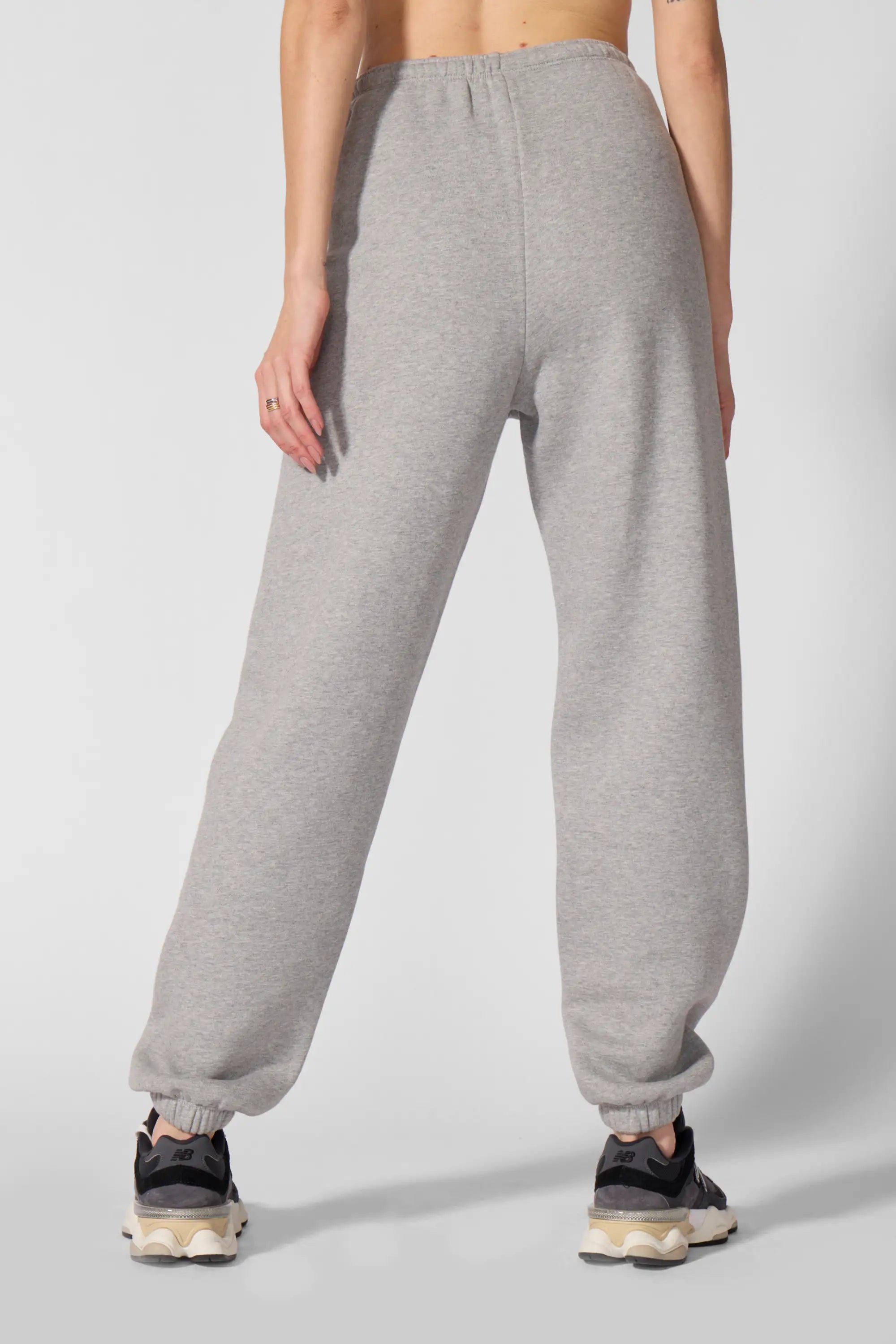 Luxefleece Boyfriend Sweed Sweats - HTR Concrete