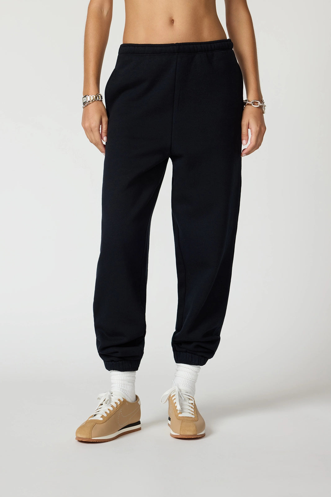 LuxeFleece Boyfriend Sweatpant - Black