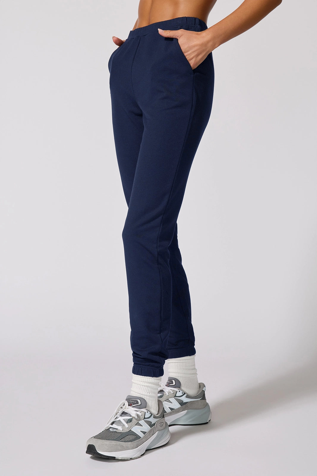 Cozy Fleece Slim Sweatpant - Navy Blazer