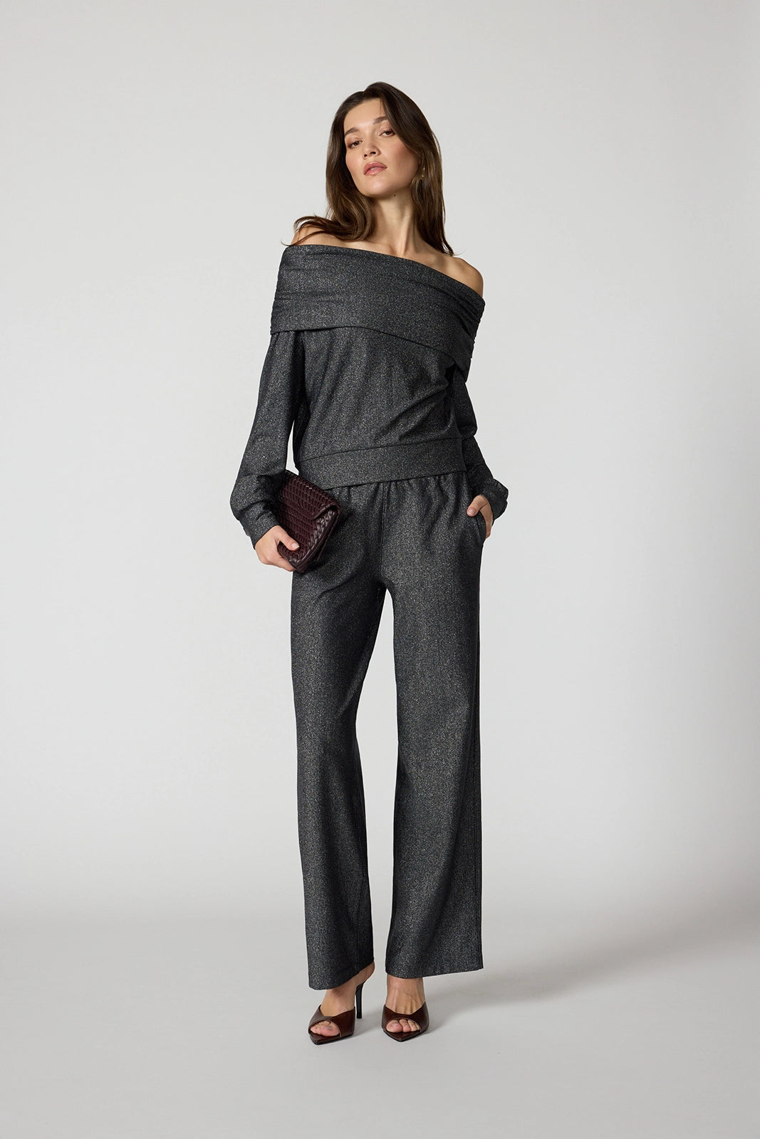 Shimmer Pant - Black/Silver