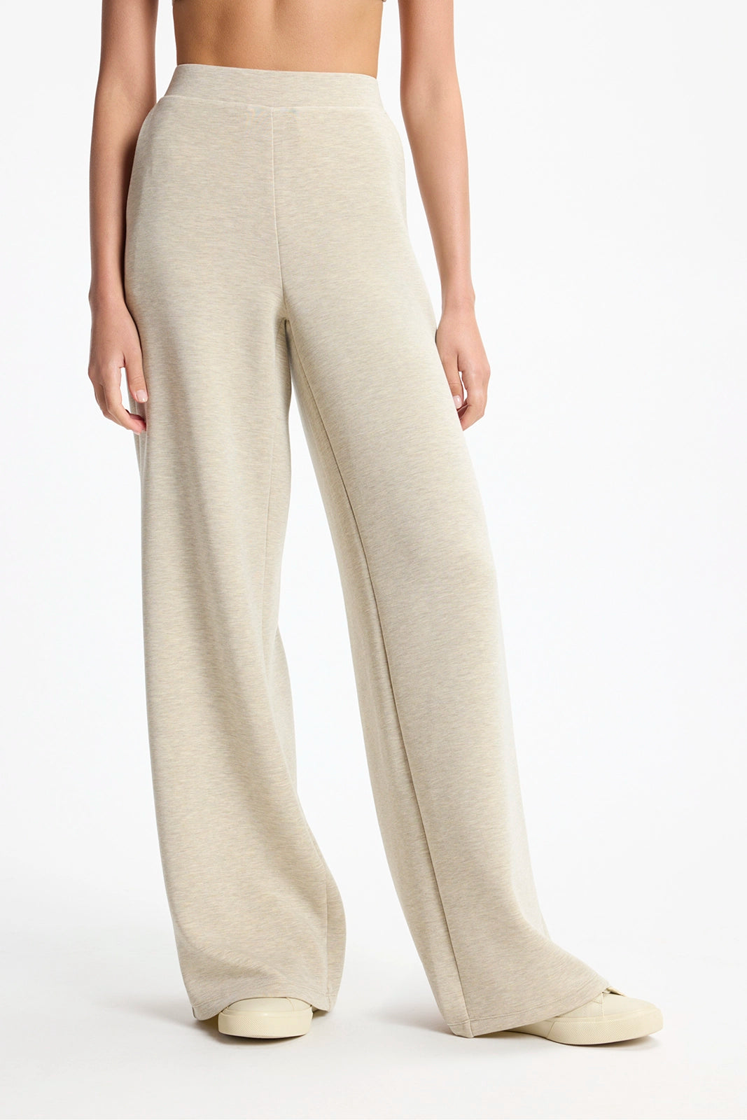 Dreamweave™ Wide Leg Pant - Htr Silver Sage