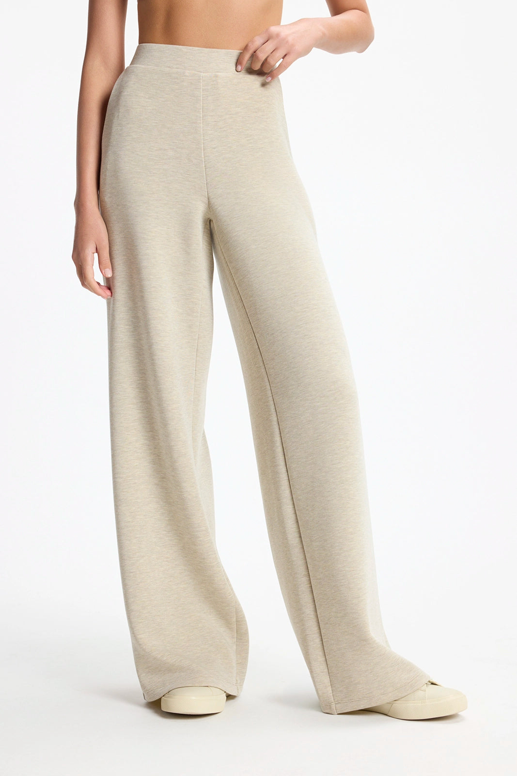 Dreamweave™ Wide Leg Pant - Htr Silver Sage