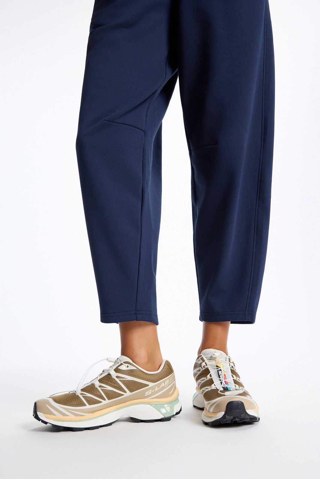 Ultrasoft Fleece Barrel Leg Pant - Navy Blazer