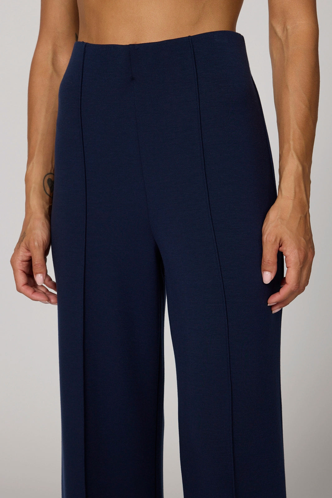 Performance Wide Leg Pant - Navy Blazer