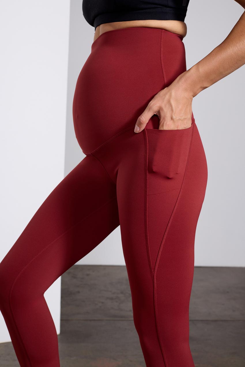 Isabel Maternity Multi Color Burgundy Leggings Size XS (Maternity) - 12%  off | ThredUp