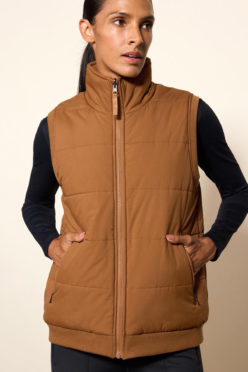 Integrate Reversible Puffer and Fleece Vest