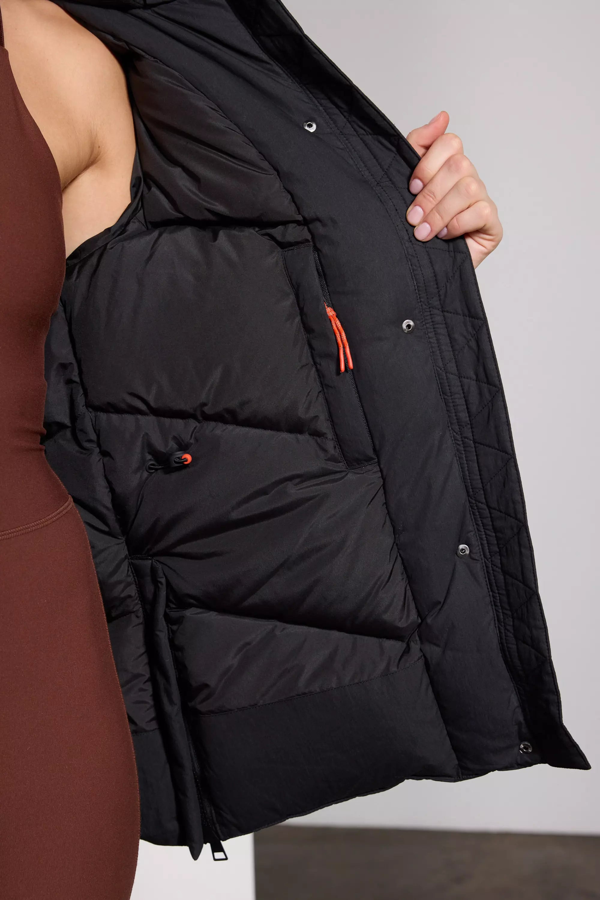 RDS Down Hip -Length Puffer - Negro