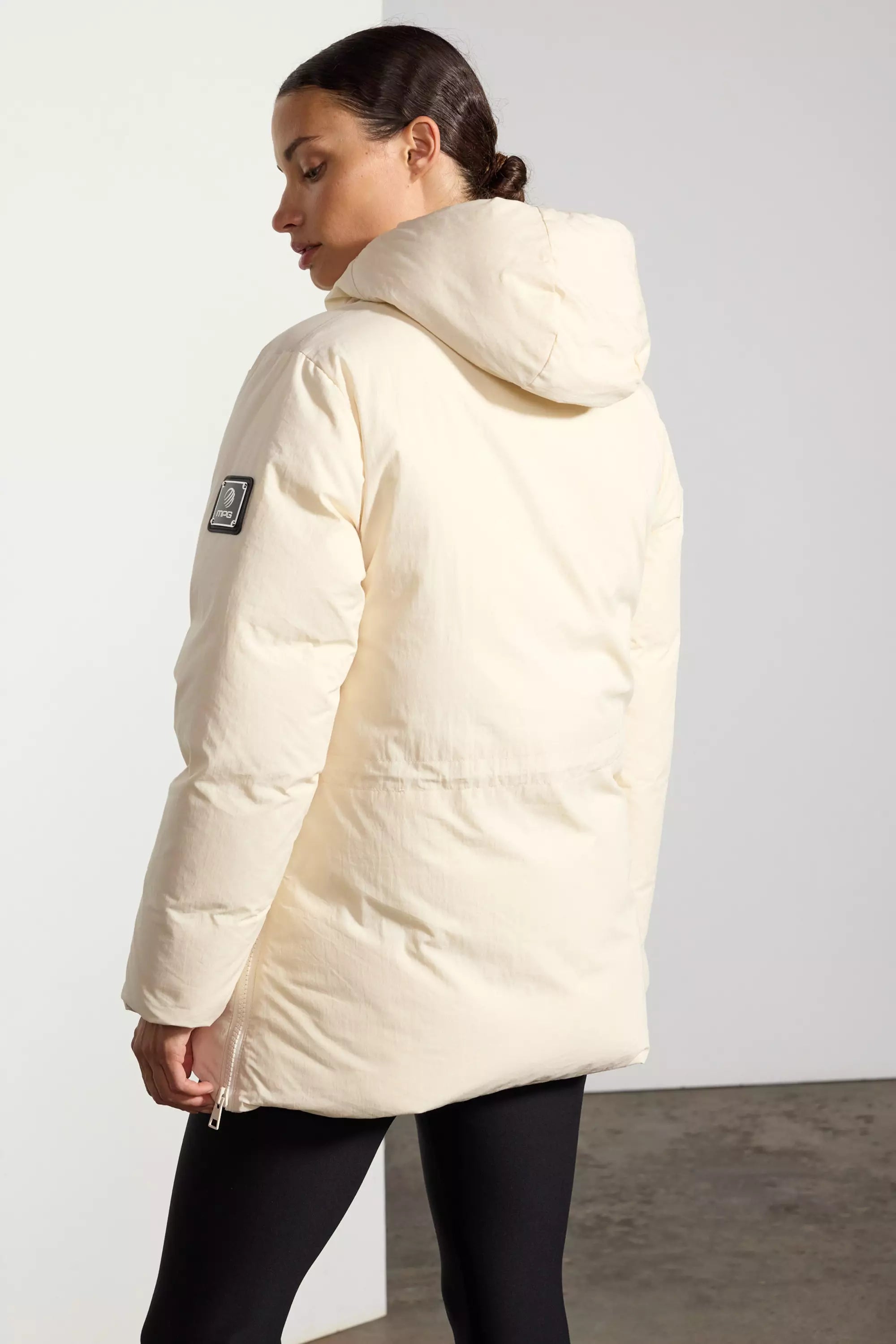 RDS Down Hip-Length Puffer - Winter White