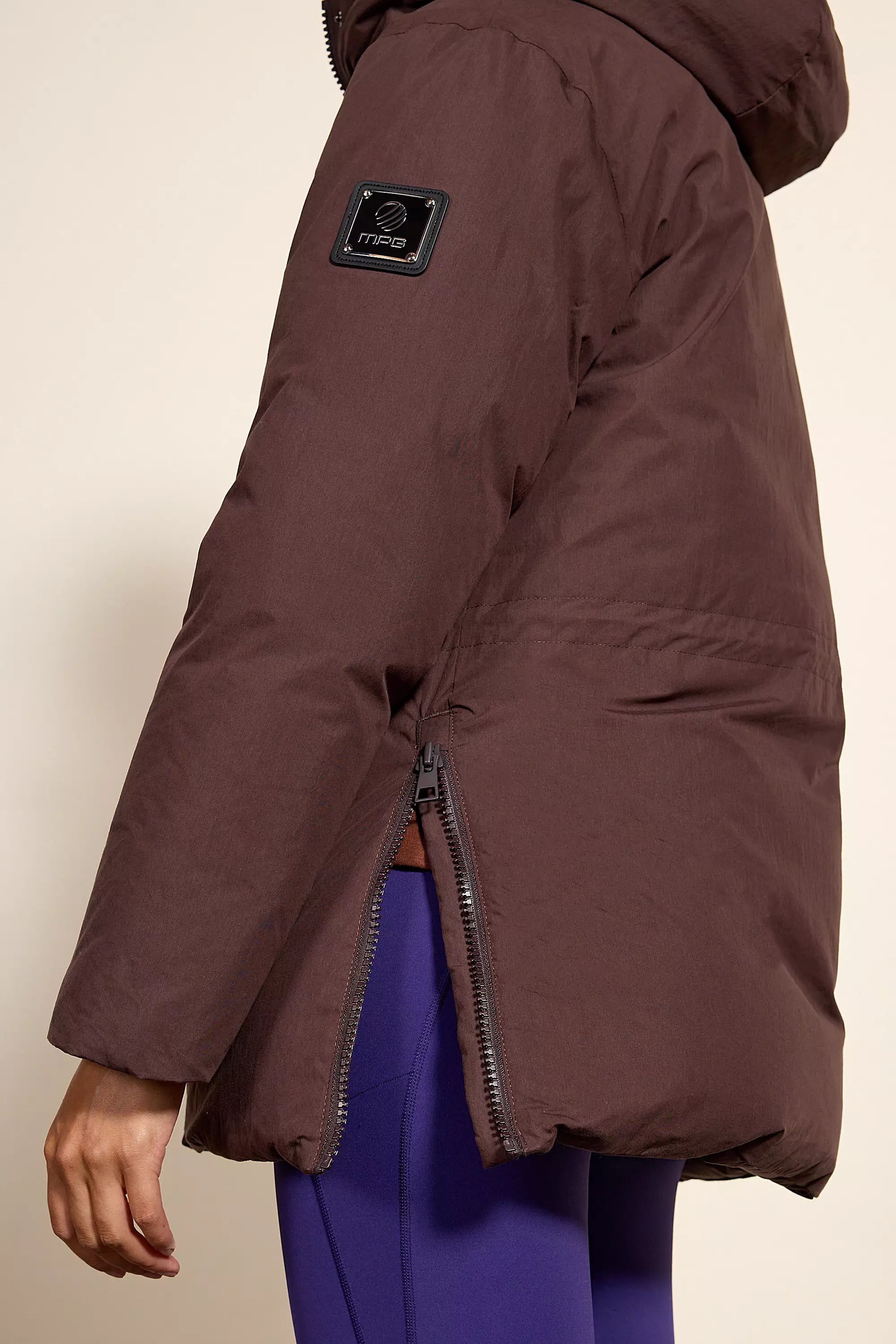 RDS Down Hip Lengther Puffer - Chocolate Brown