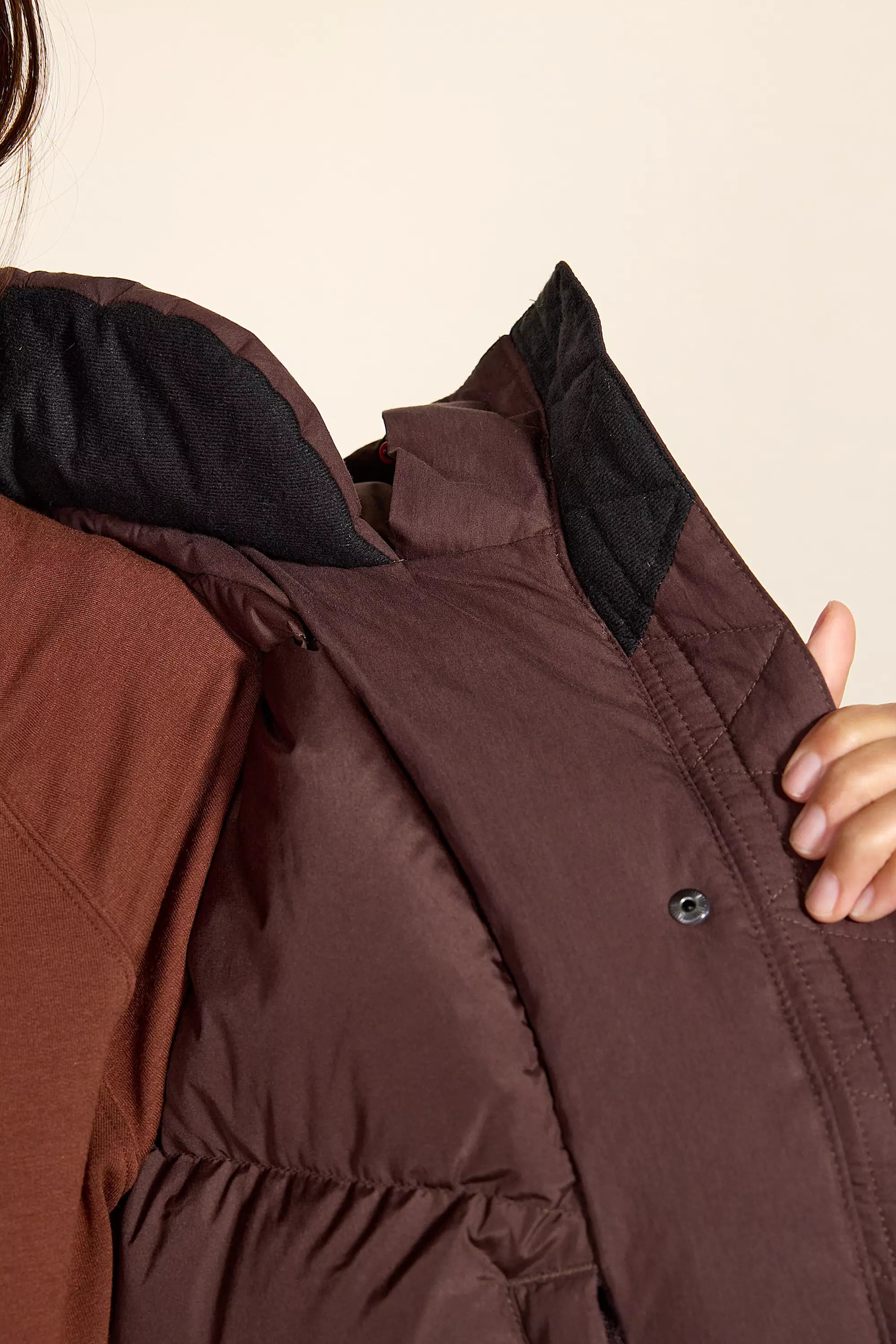 RDS Down Hip Lengther Puffer - Chocolate Brown