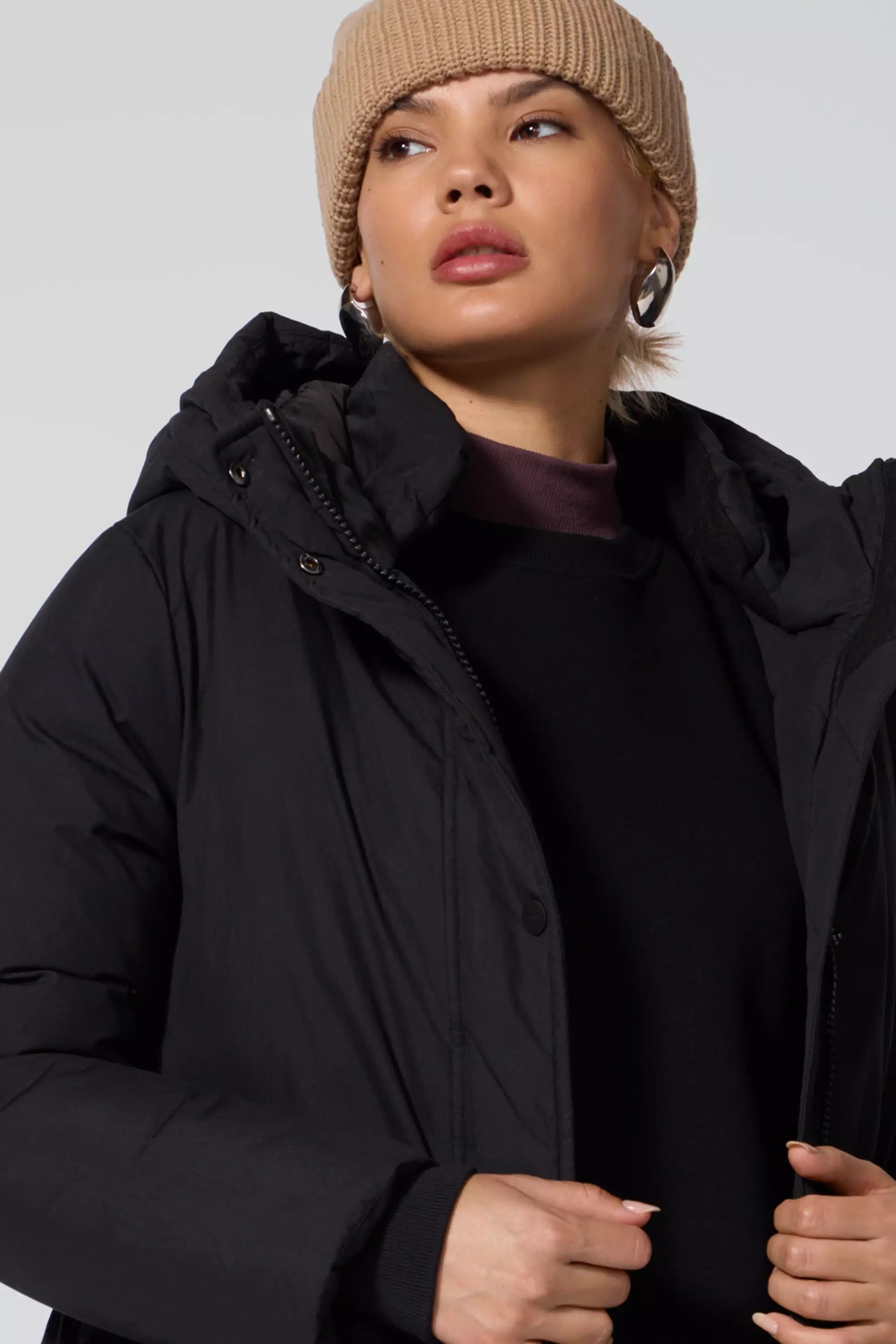 RDS Down Midi Puffer - Black