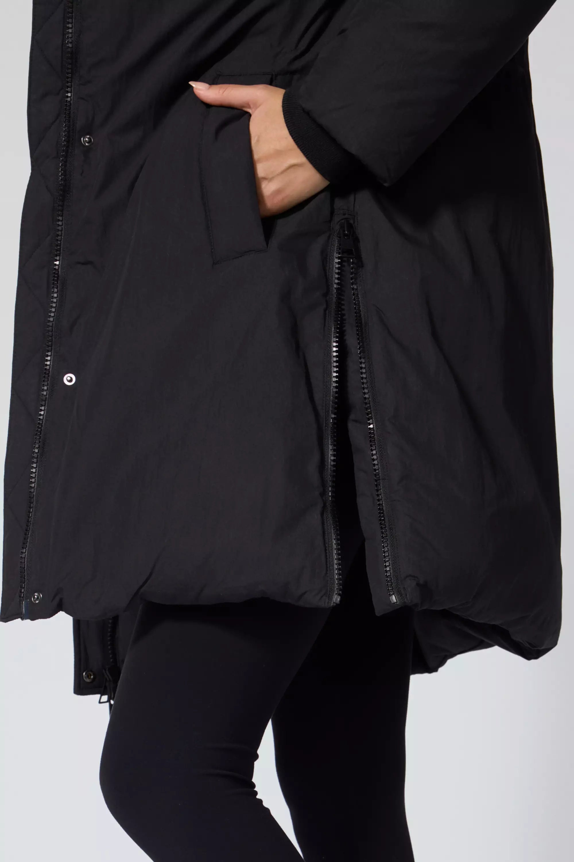 RDS Down Midi Puffer - noir