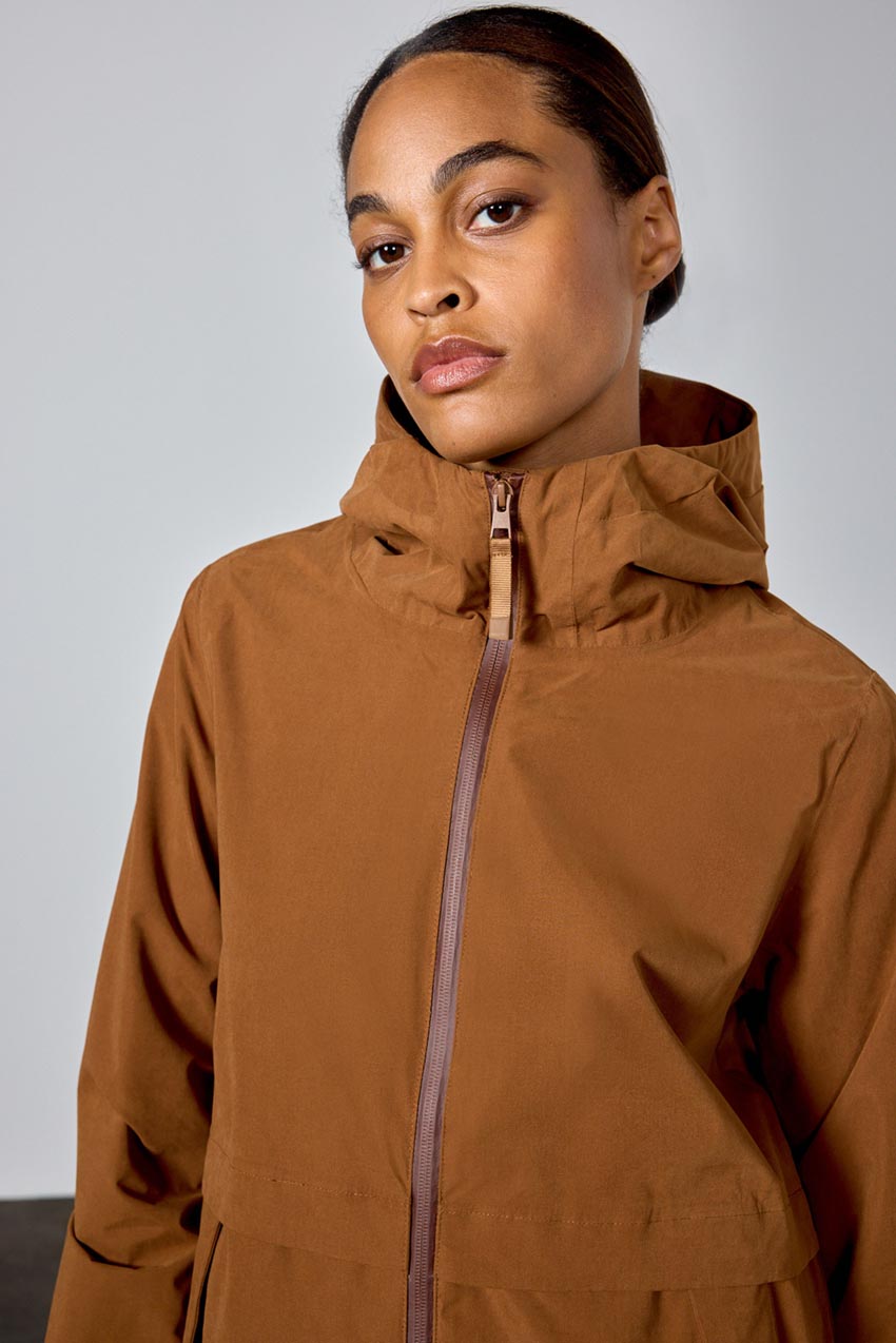 Navigate Recycled Polyester Sueded Waterproof Rain Jacket