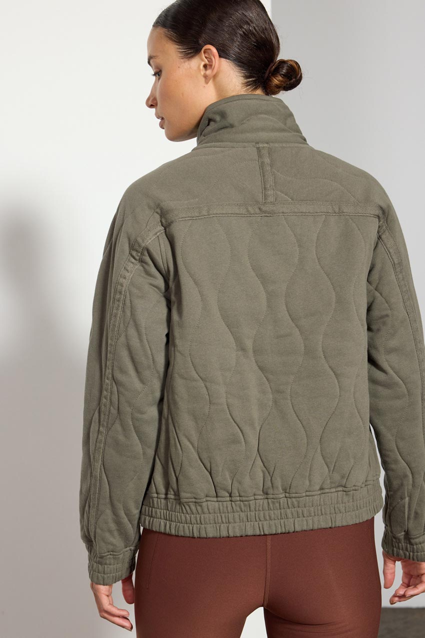 Mpg sport elliott quilted best sale athleisure jacket