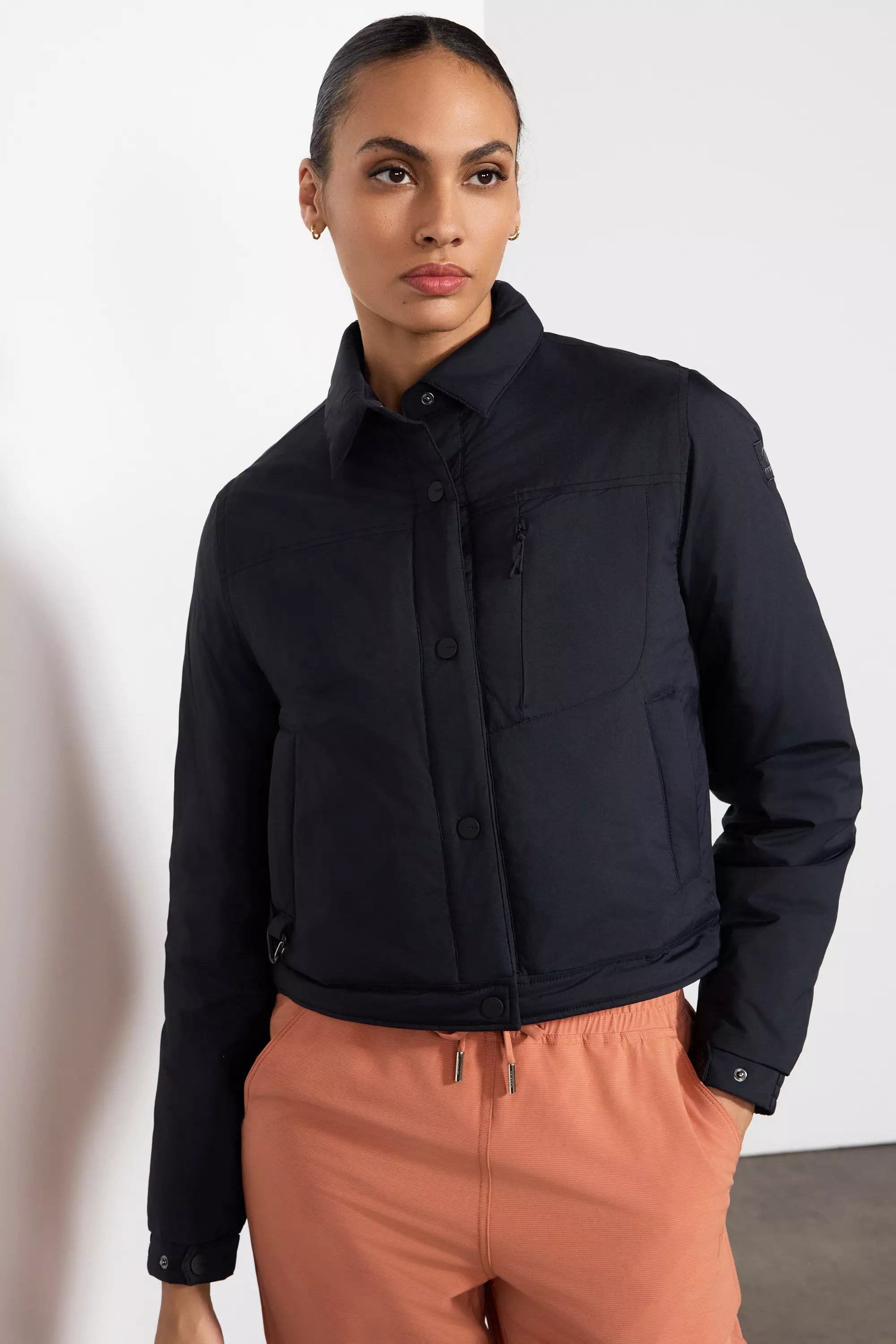 Captivate Shirt Jacket - Negro