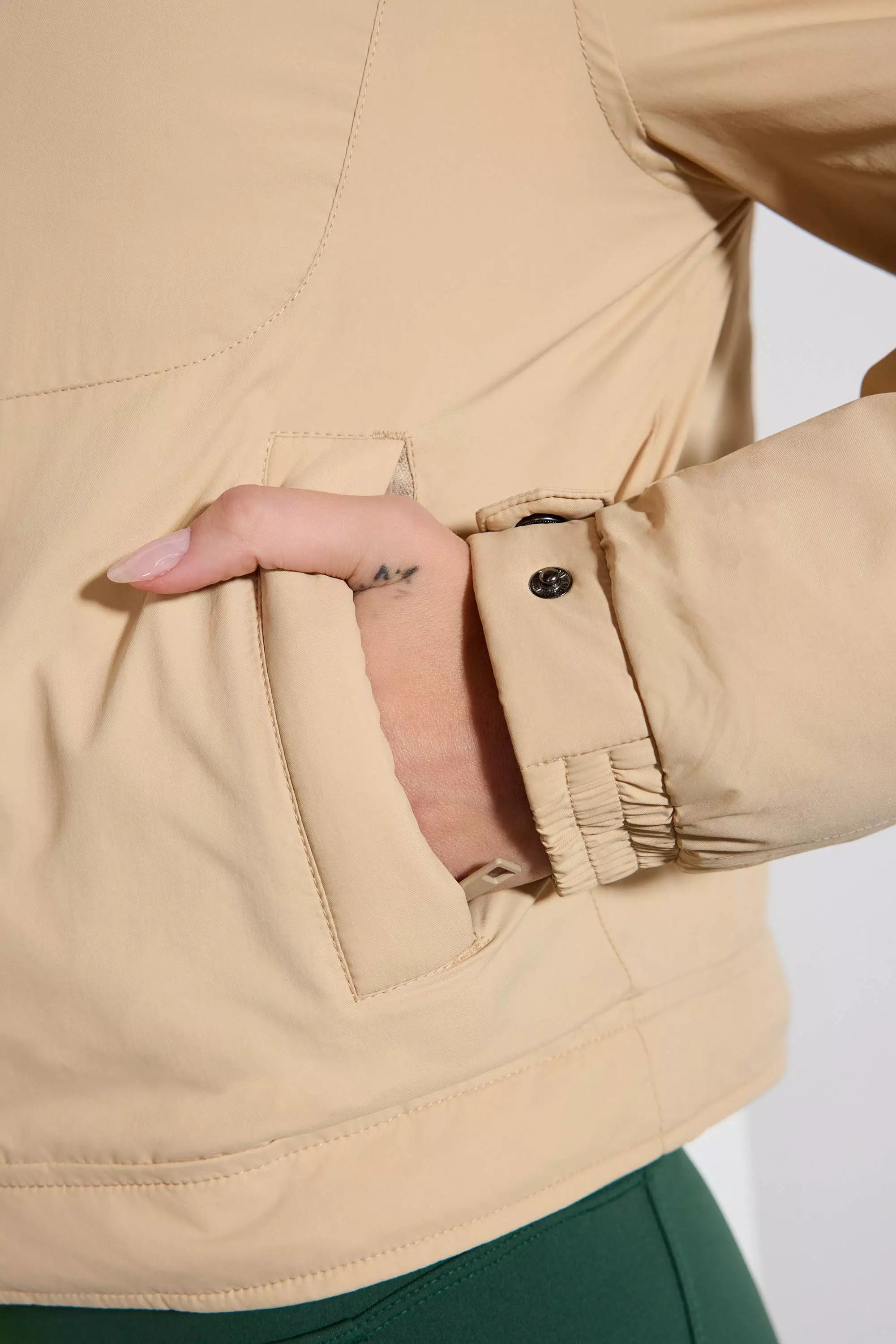 Captivate Lightly-Filled Cropped Shirt Jacket