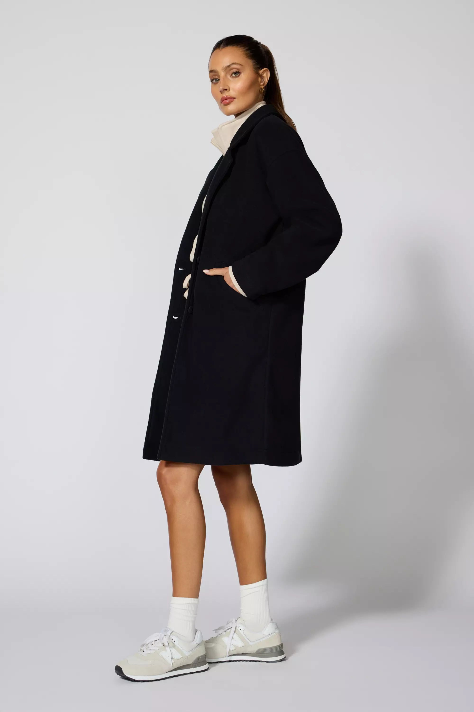 Elevate Overcoat - Black