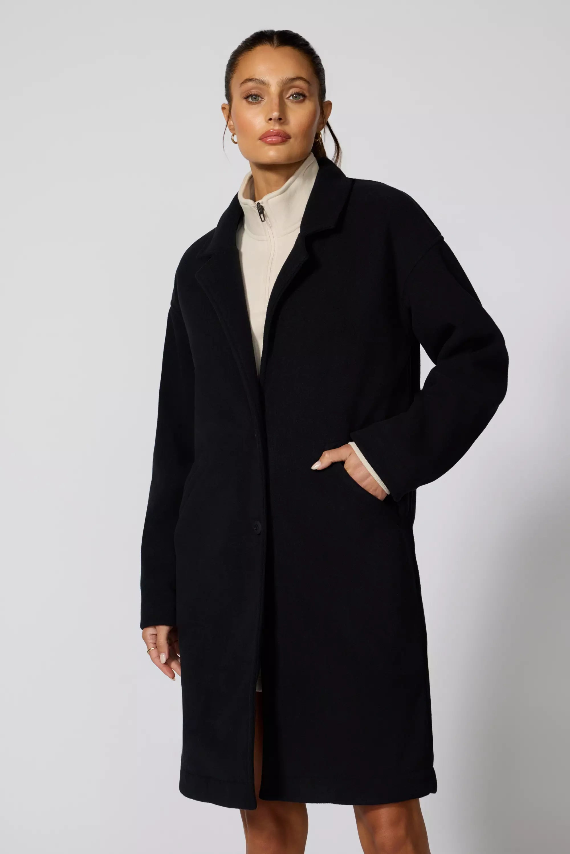 Elevate Overcoat - Black