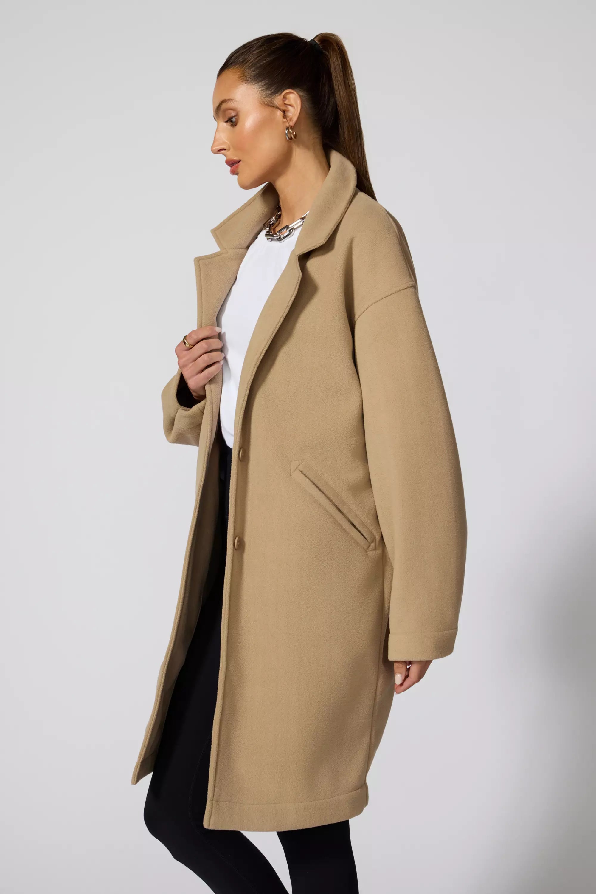 Elevate Overcoat - New Taupe