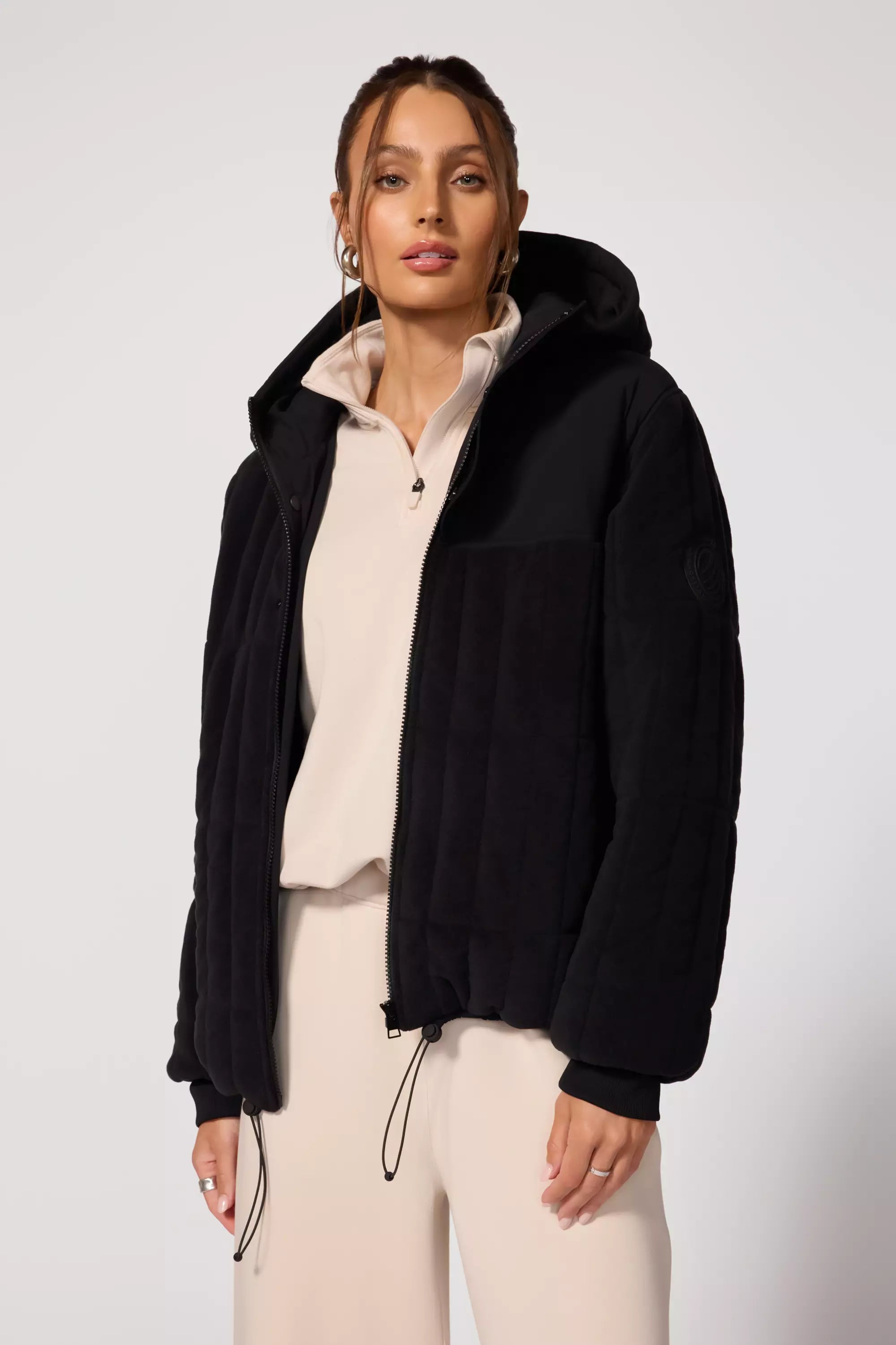 Placid Oversized Jacket - Black