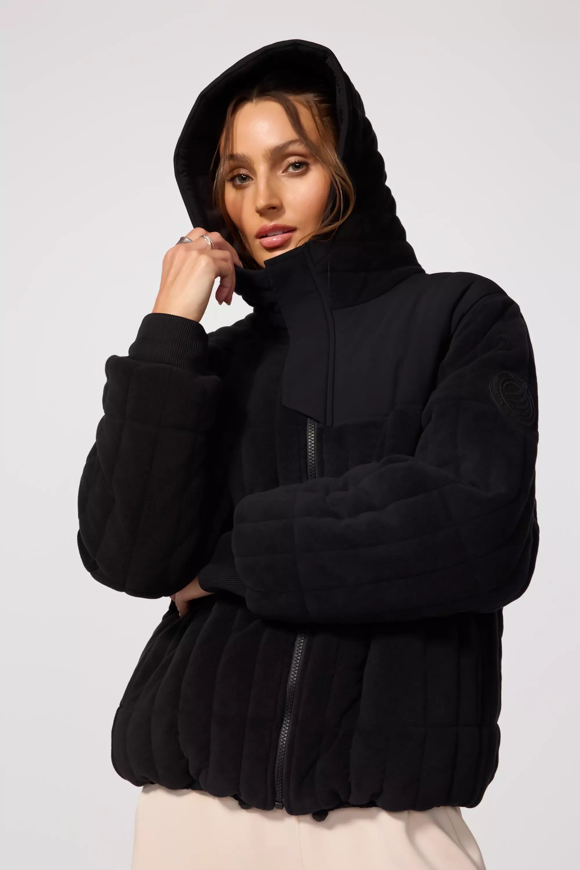 Placid Oversized Jacket - Black