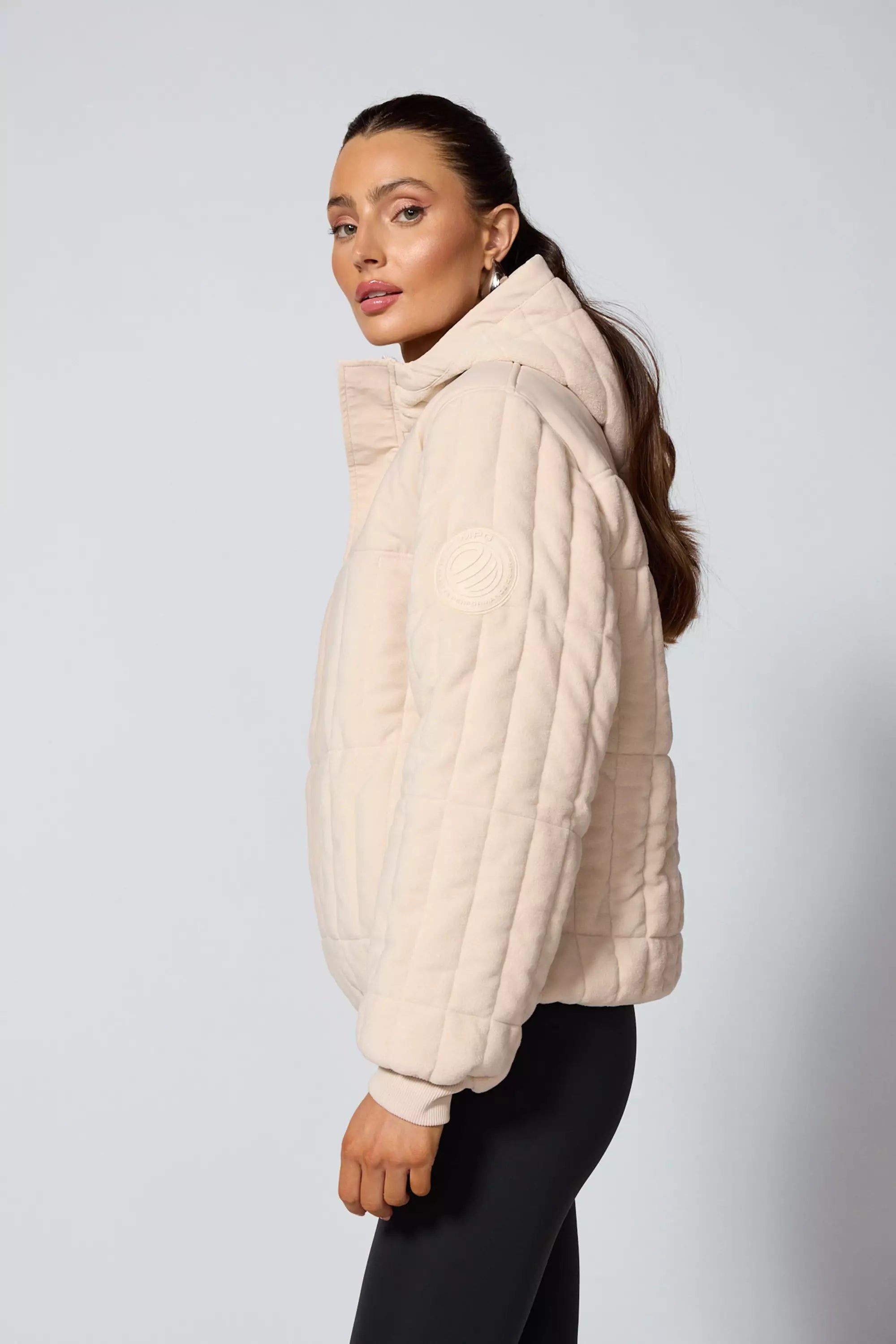 Plush Quilted Jacket - Stone