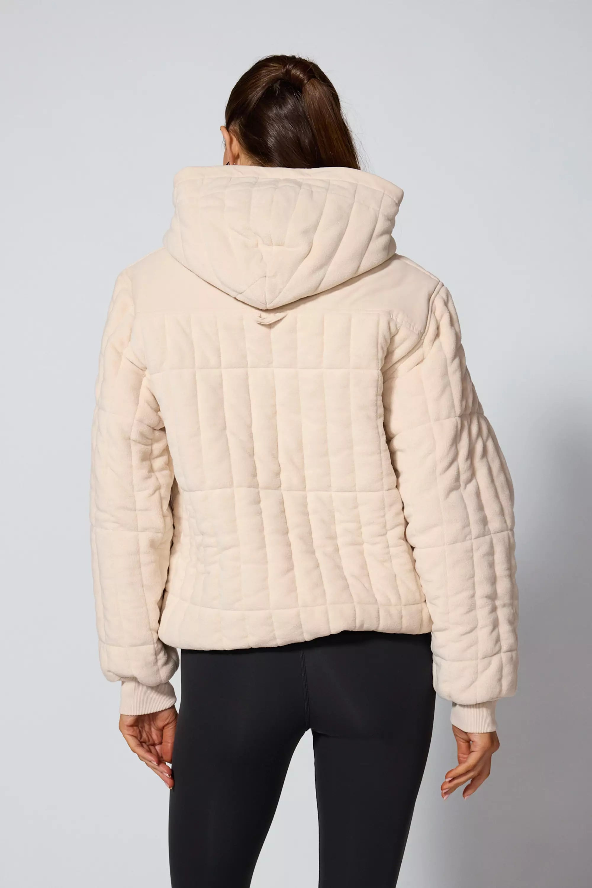 Plush Quilted Jacket - Stone