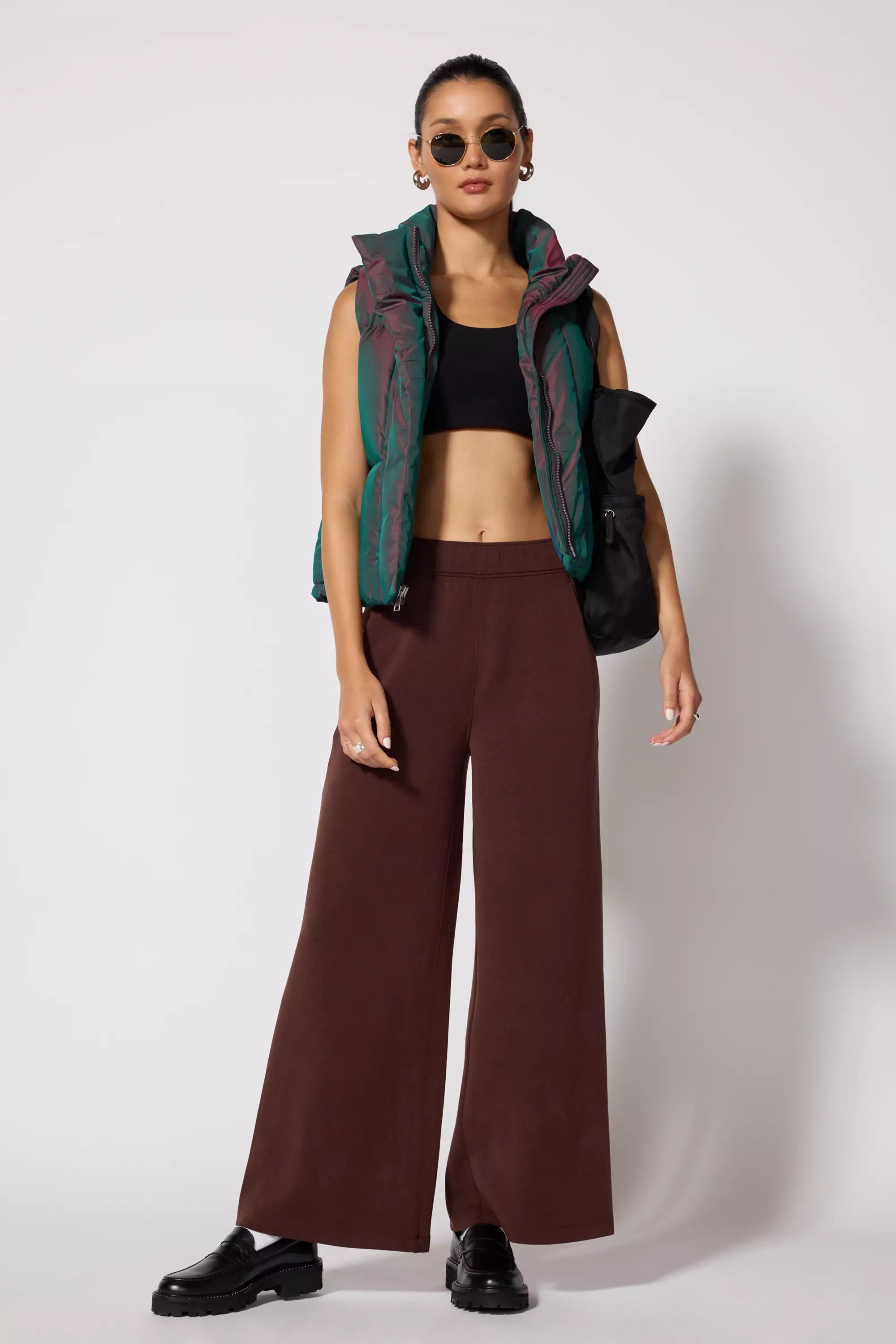 Aurora Cropped Vest - Northern Lights