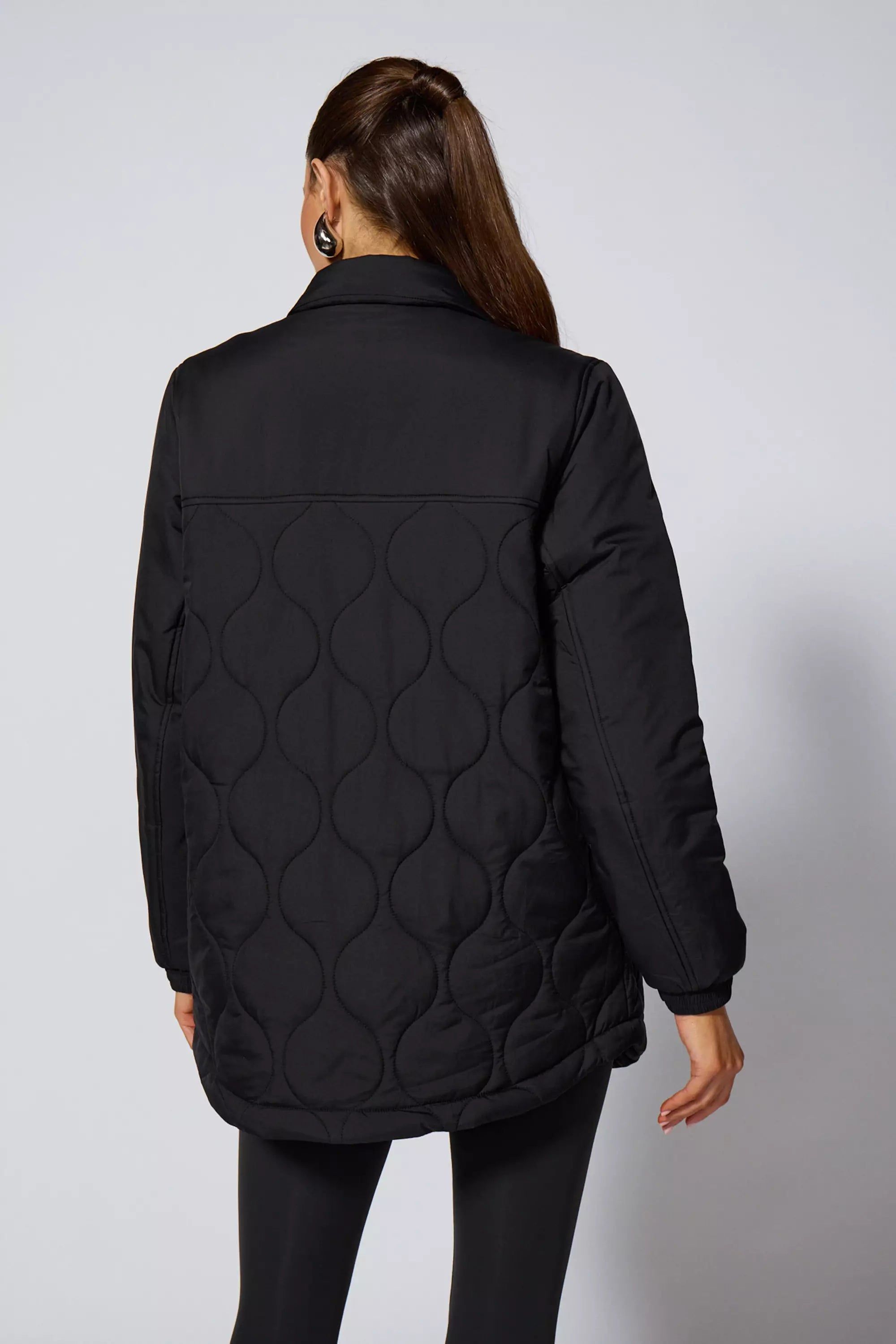 Chaqueta de la camisa de fascinado - Negro