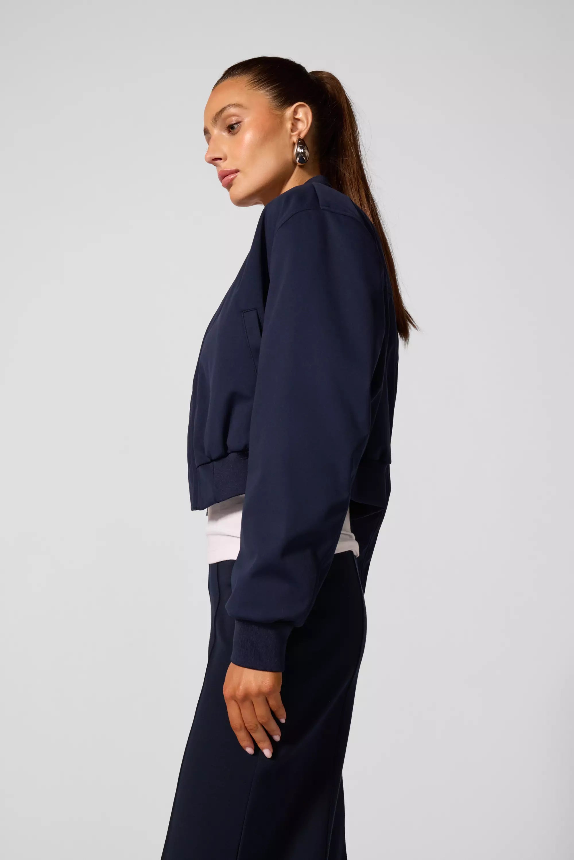 Bomber Jacket - Navy Blazer