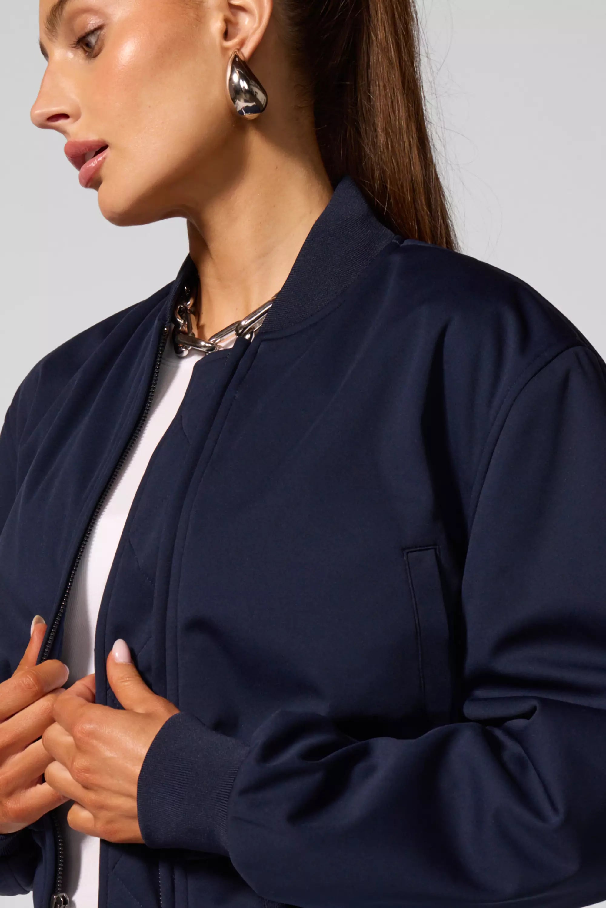 Bomber Veste - Navy Blazer