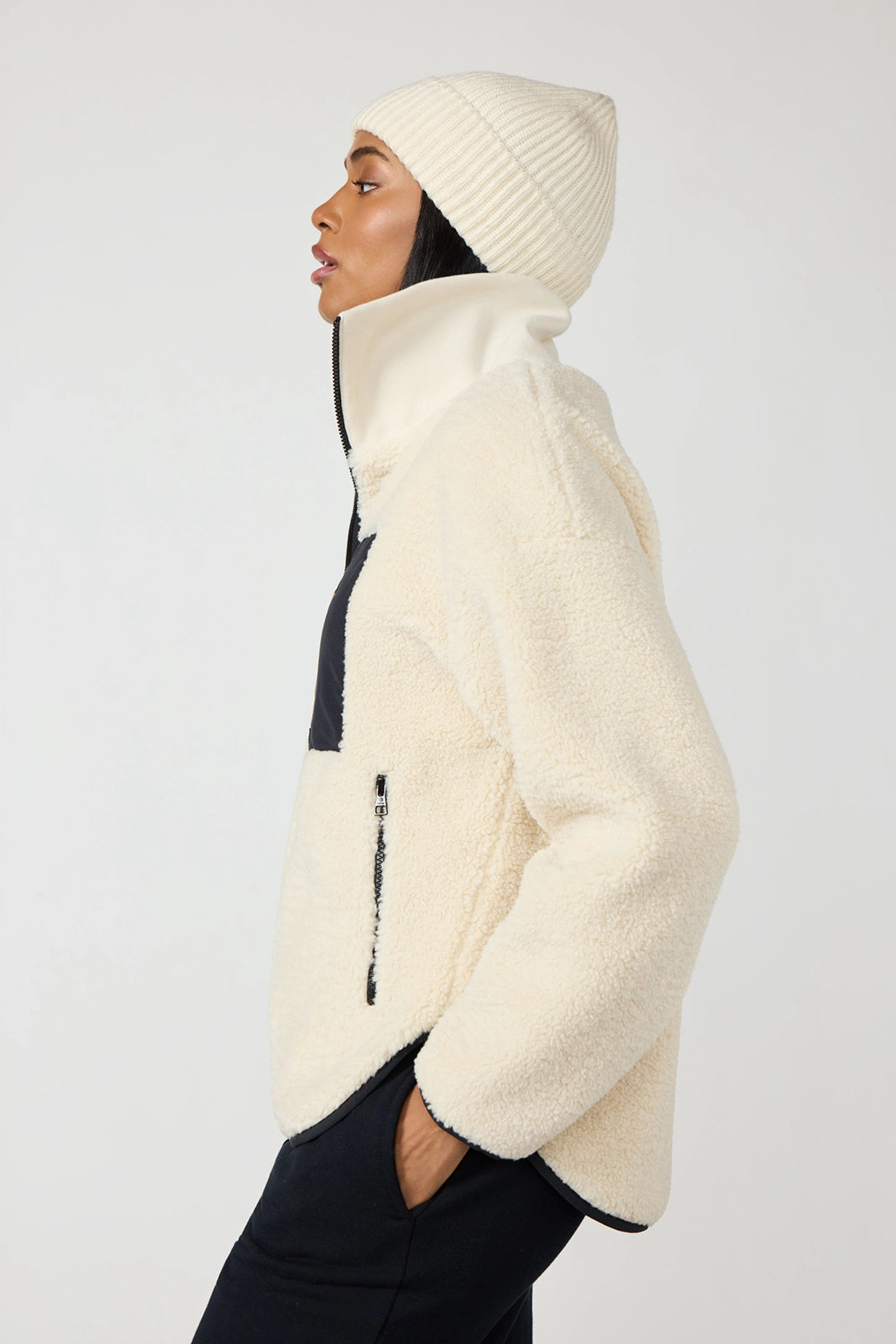 Berber Colour Block Jacket - Birch