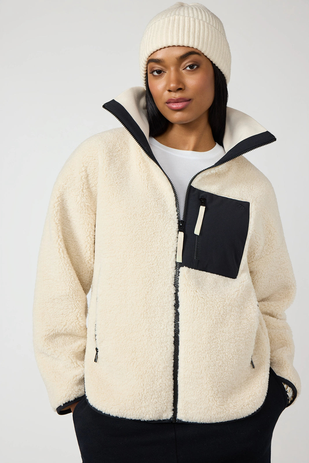 Berber Colour Block Jacket - Birch